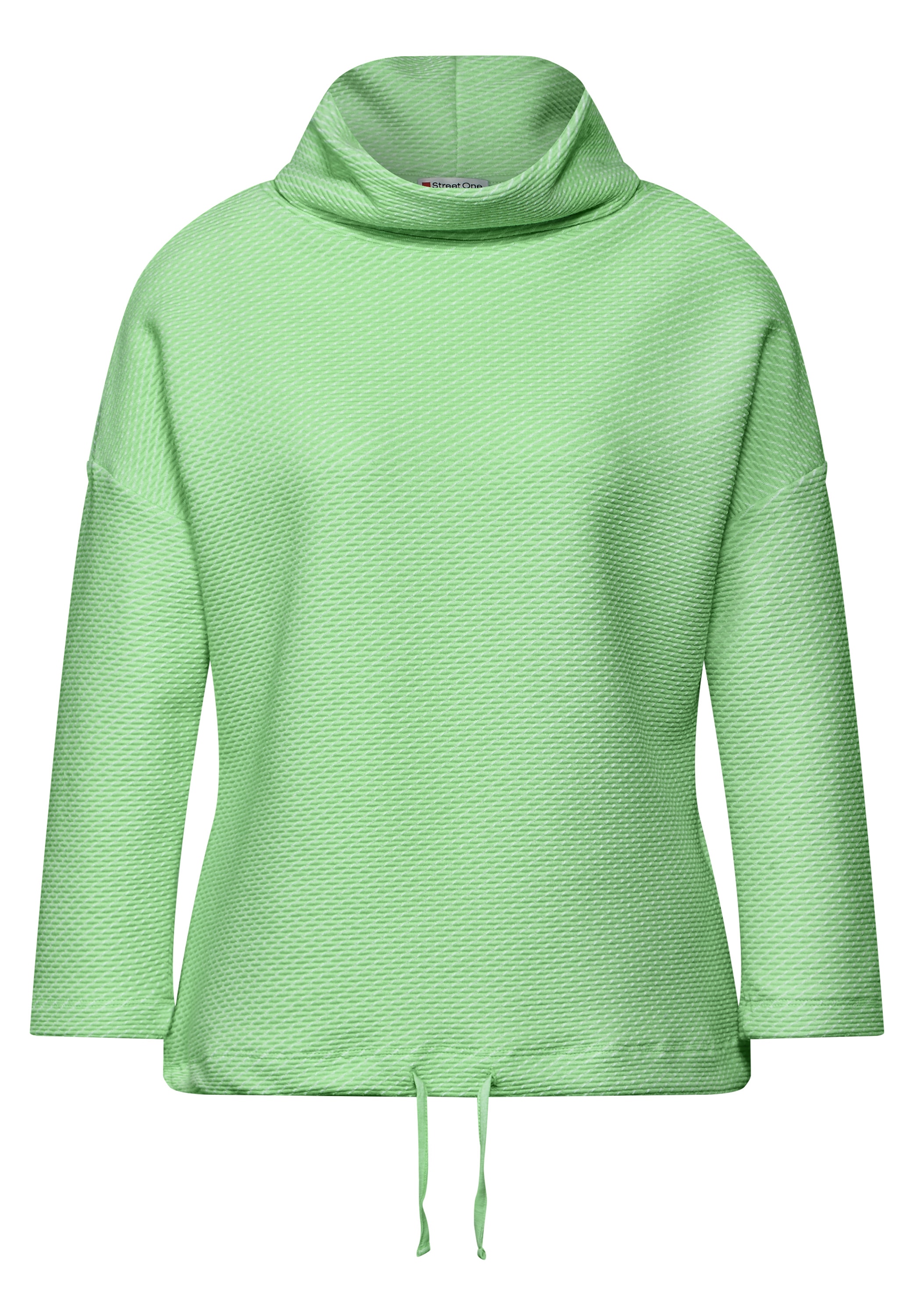 STREET ONE Langarmshirt, mit Tunnelzug am Saum
