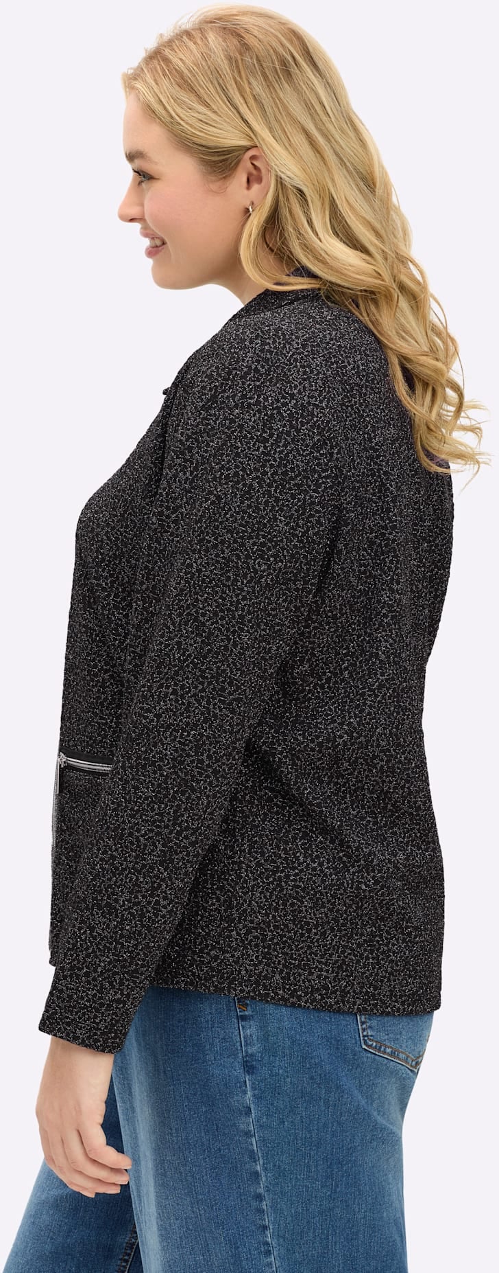 Sheego Shirtjacke »Sweatjacke«, (1 tlg.)
