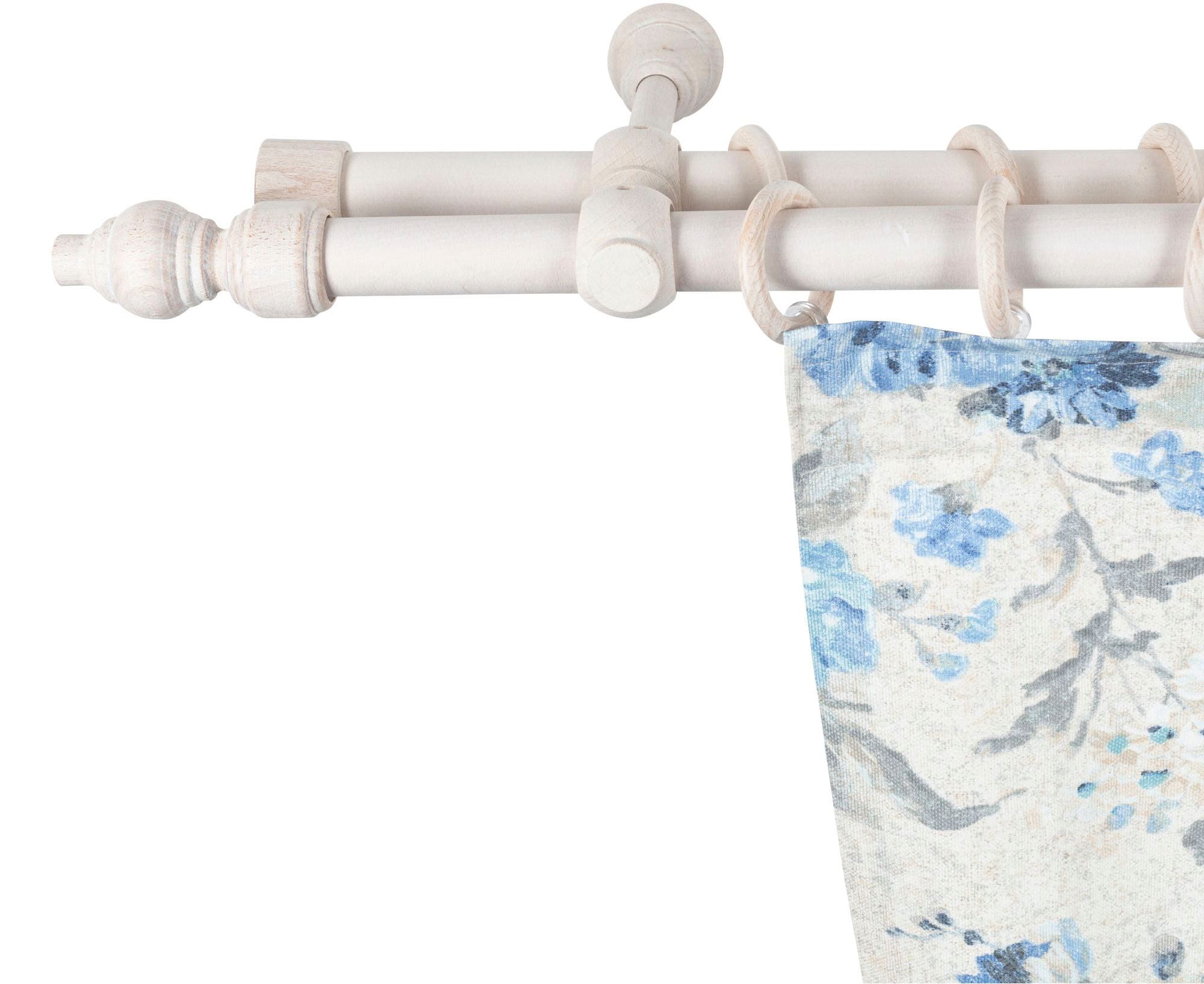 SN DECO GROUP Gardinenstange "Filigrano" 2 läufig-läufig Fixmaß 28 mm, Holz günstig online kaufen