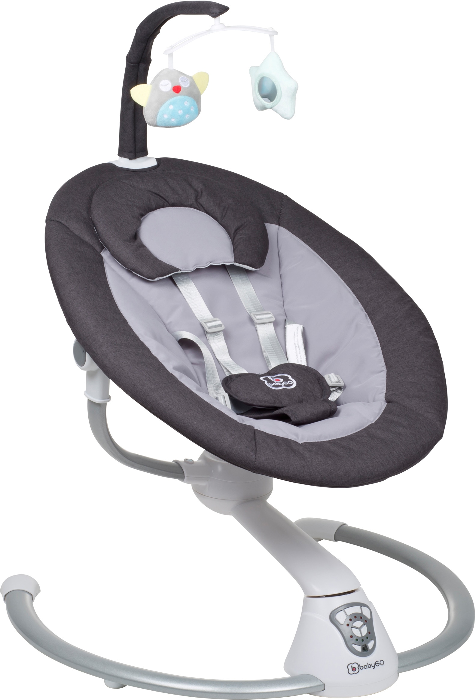 BabyGo Babywippe »Homey, schwarz«, bis 9 kg, mit Schaukelbewegungen und  Sound online bestellen | BAUR