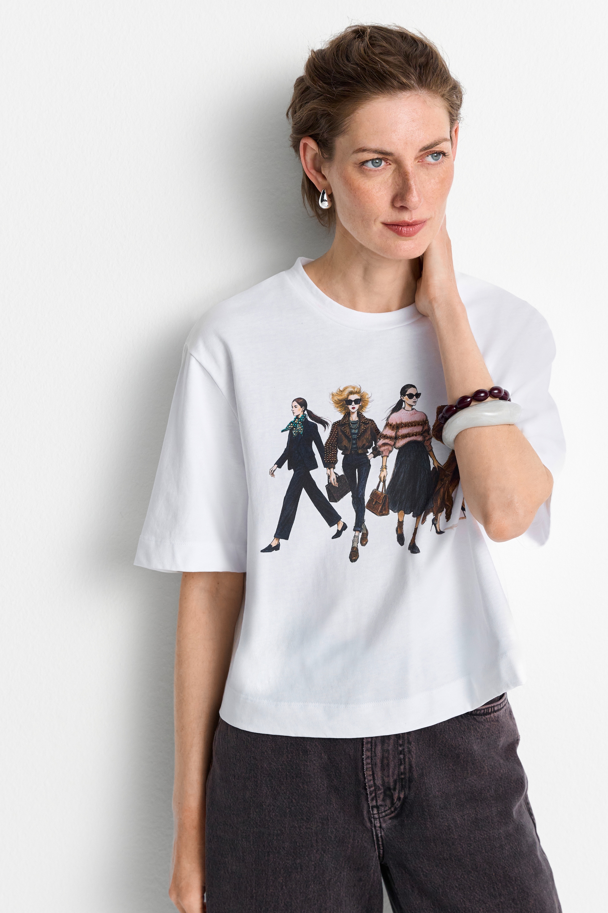 RICHROYAL T-Shirt Regular fit mit Modeprint