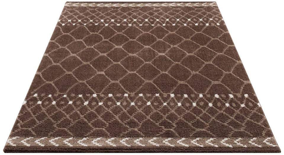 Carpet City Teppich »April 2312«, rechteckig, 10 mm Höhe, Läufer, weich durch Microfaser, Boho Ethno Look, Wohnzimmer
