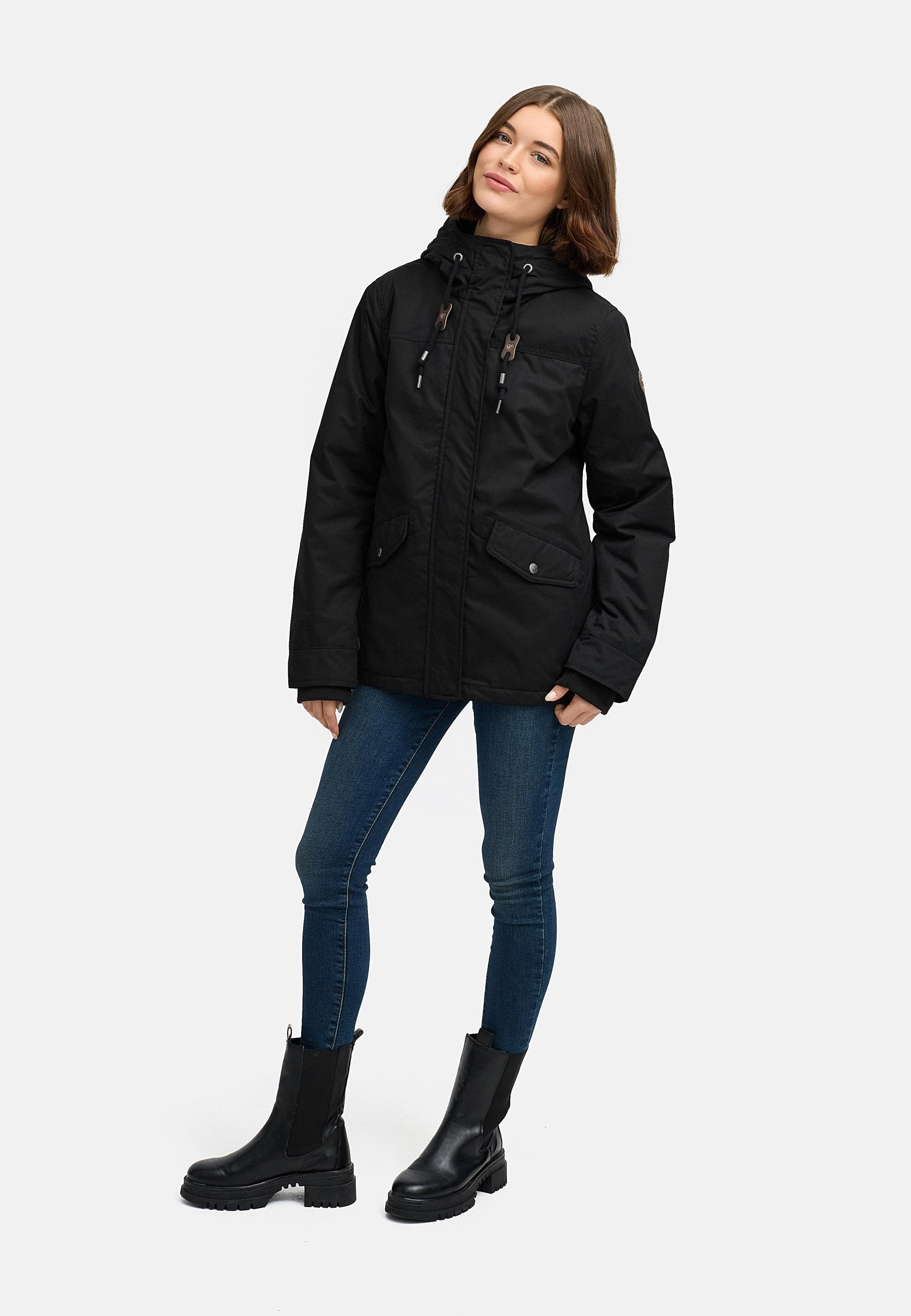 Ragwear Winterjacke »Parkker Warm YOUMODO«, mit Kapuze, Winter Parka mit kuscheligem Teddy-Innenfutter