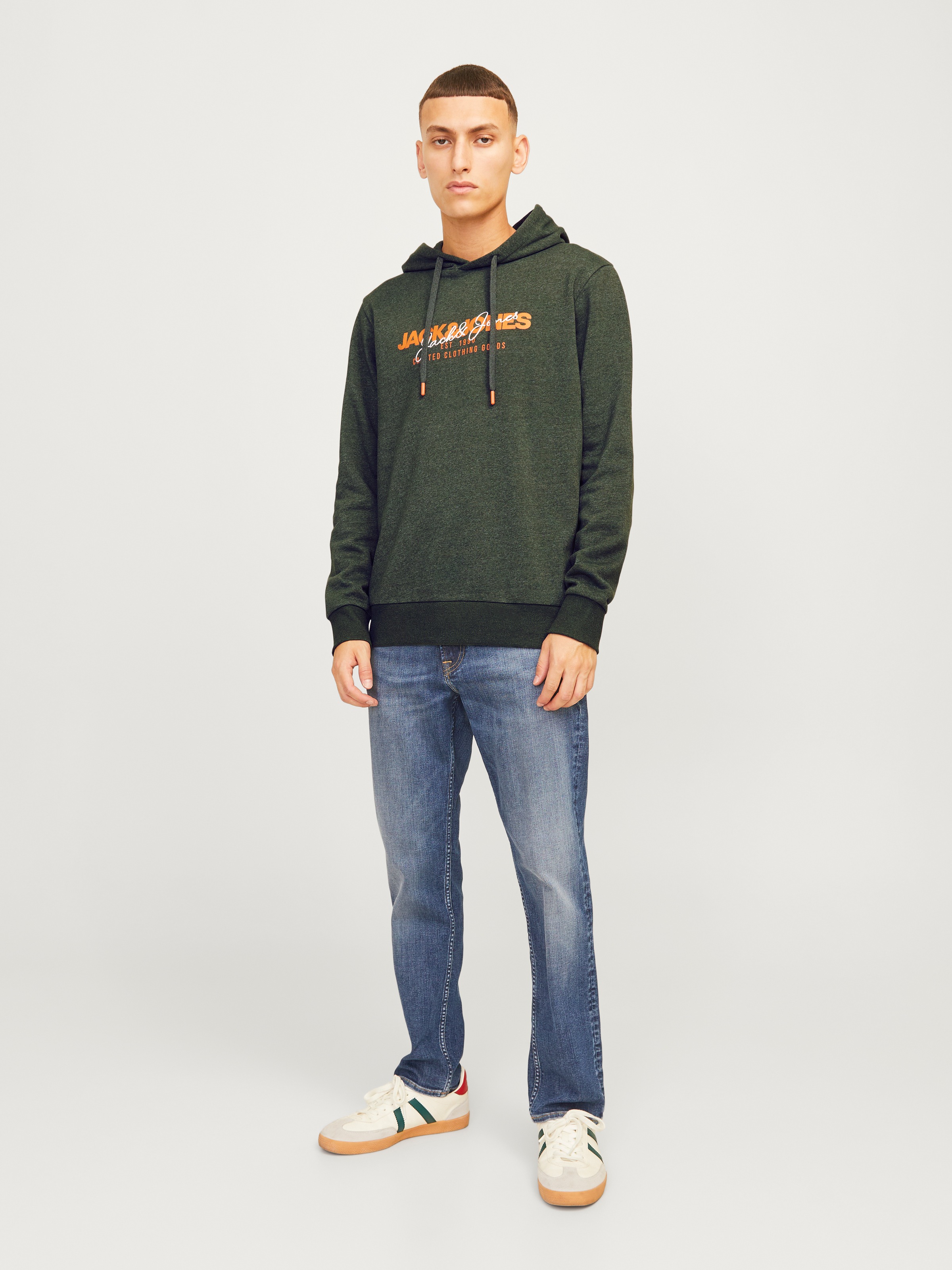 Jack & Jones Kapuzensweatshirt »JJALVIS SWEAT HOOD«
