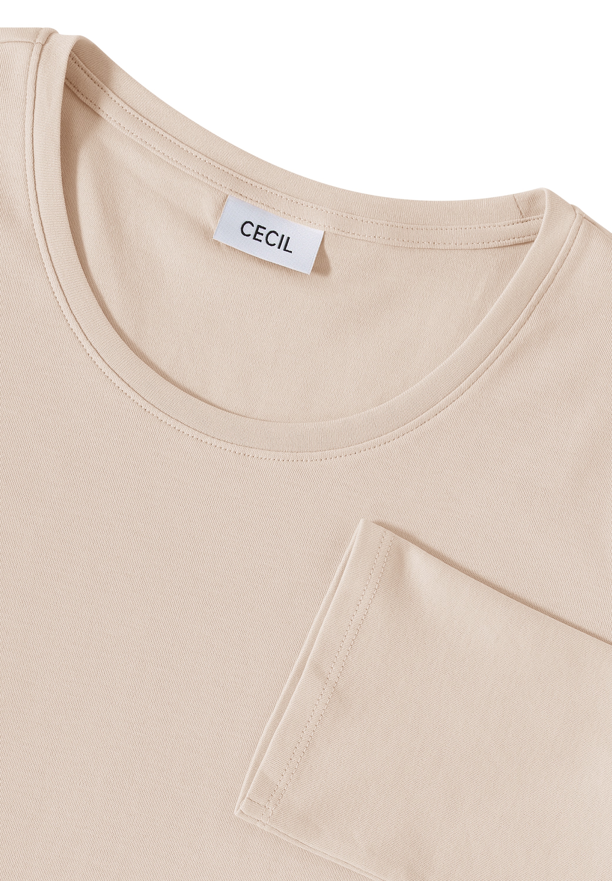 Cecil Rundhalsshirt, aus reiner Baumwolle