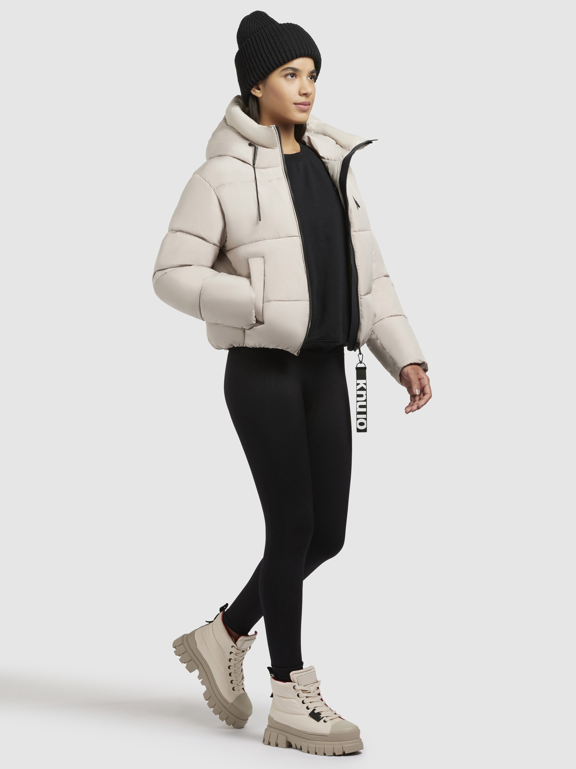 khujo Steppjacke »ELIDA«, mit Kapuze