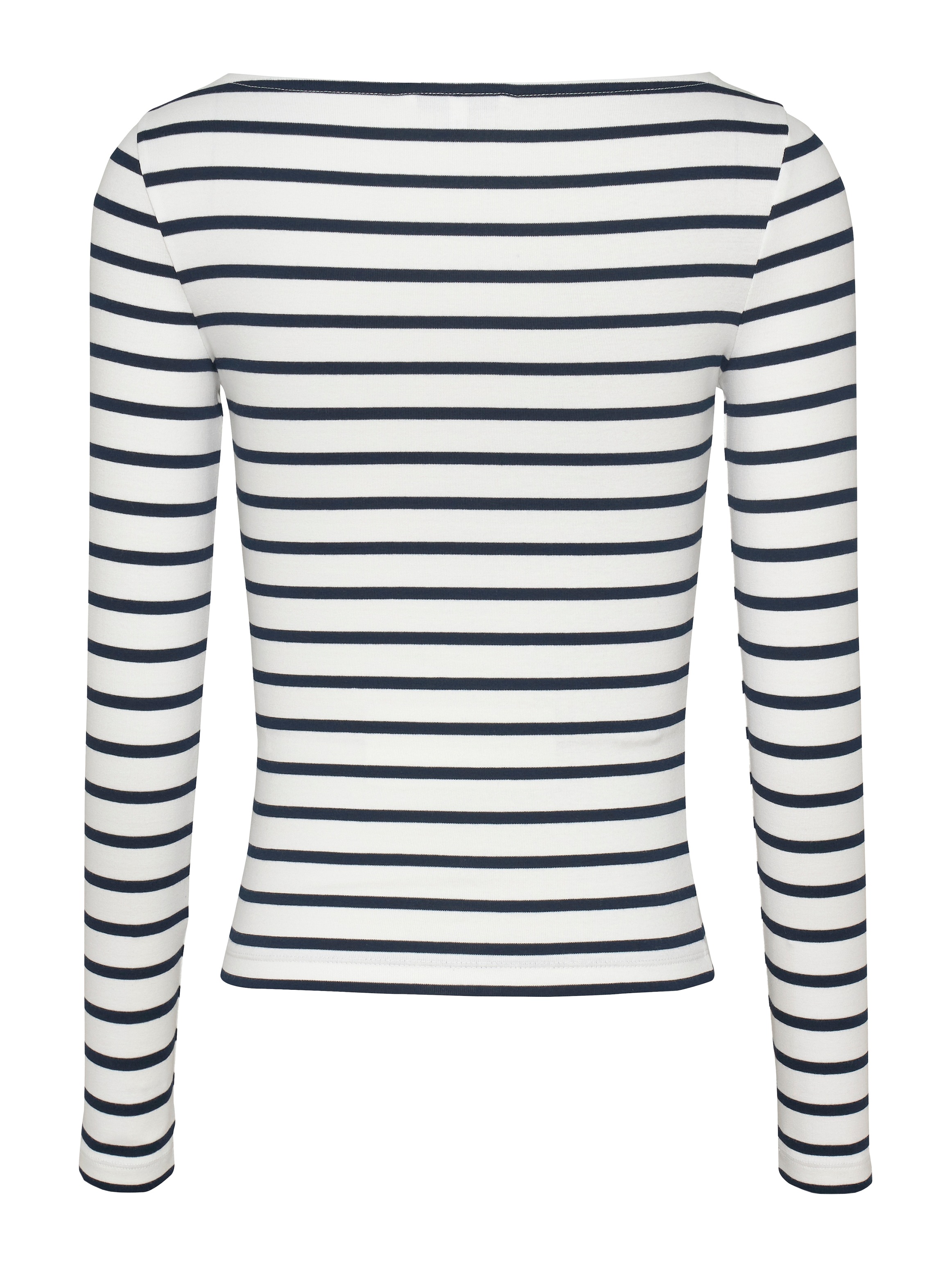Tommy Jeans Langarmshirt »TJW BOAT NECK TOP LS«, mit Logostickerei