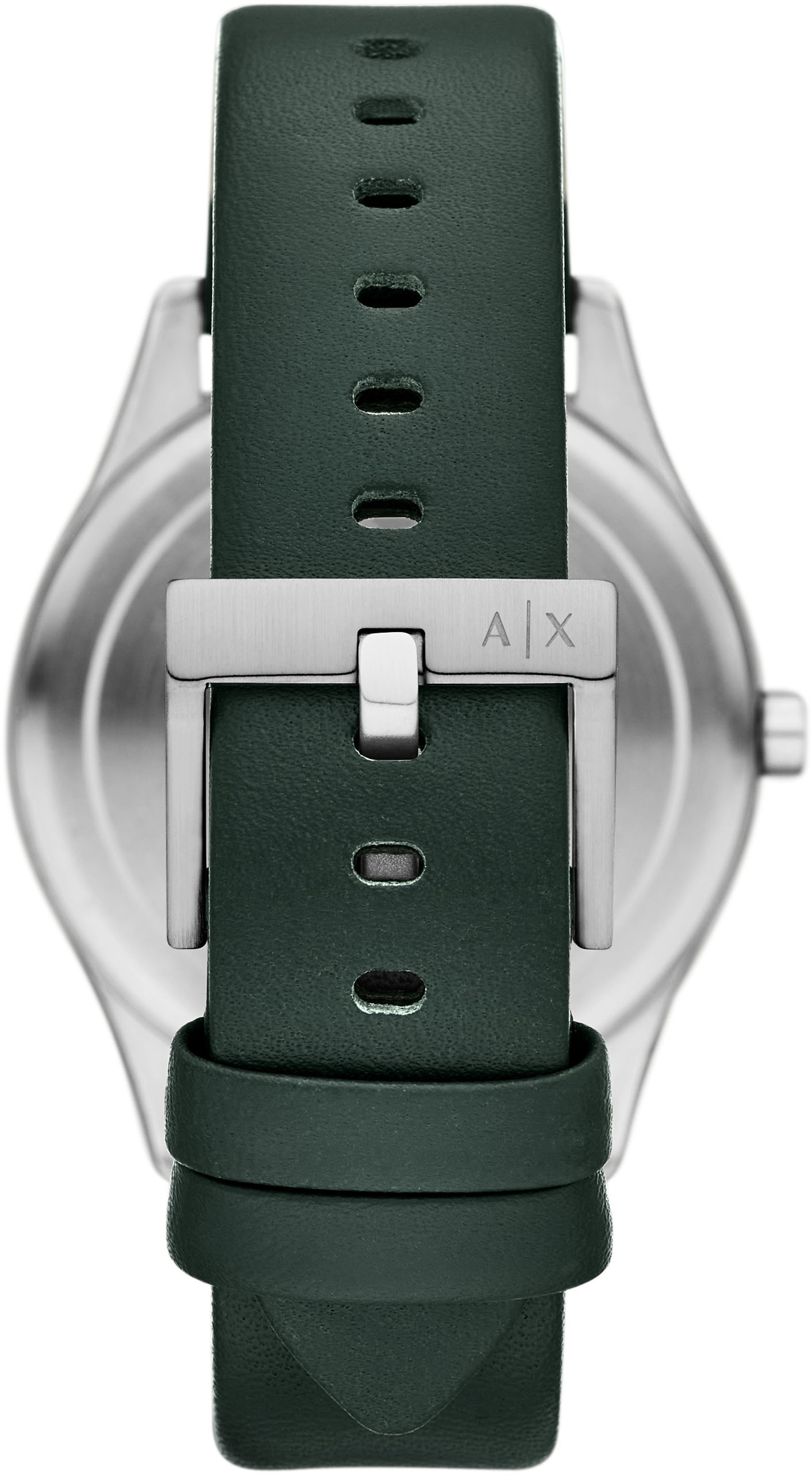 ARMANI EXCHANGE Quarzuhr »AX1876«, Quarzuhr, Armbanduhr, Herrenuhr, Lederarmband, analog