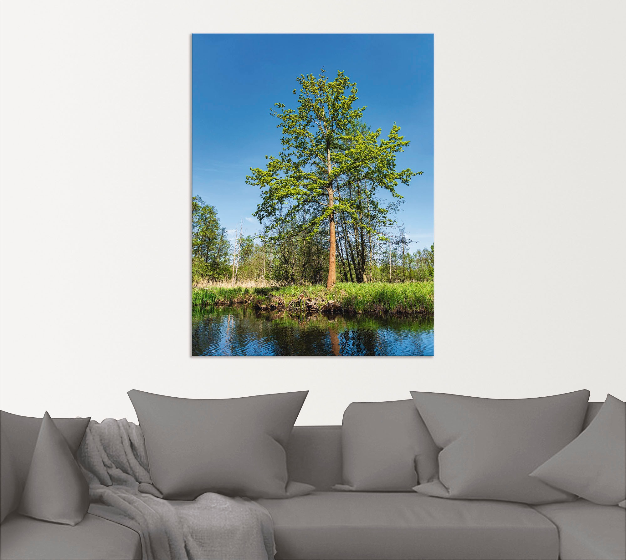 Artland Poster »Landschaft im Spreewald bei Lübbenau II«, Wald, (1 St.), als Alubild, Leinwandbild, Wandaufkleber oder Poster in versch. Größen