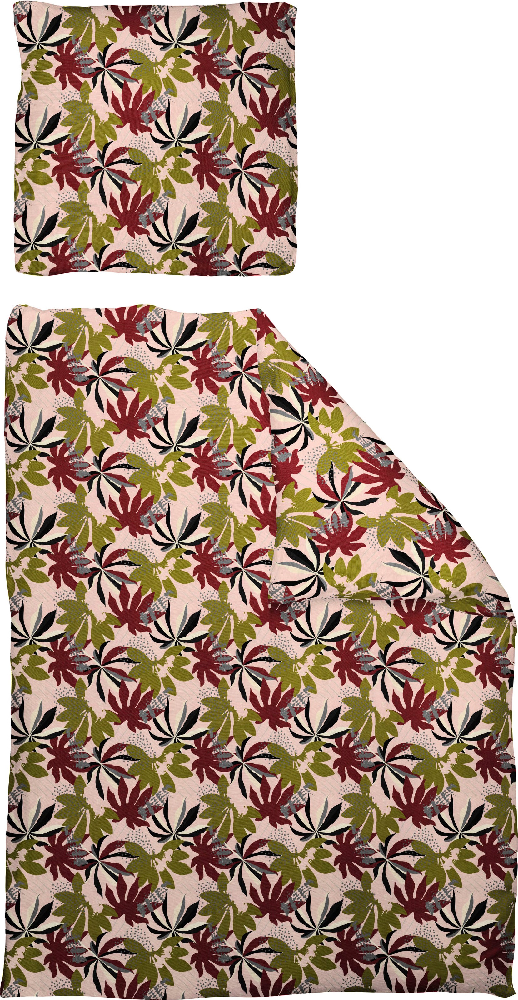 Adam Bettwäsche "Jungle" 2 Stk. aus 100 % Bio-Baumwolle, 2 teilig - Bettwäs günstig online kaufen