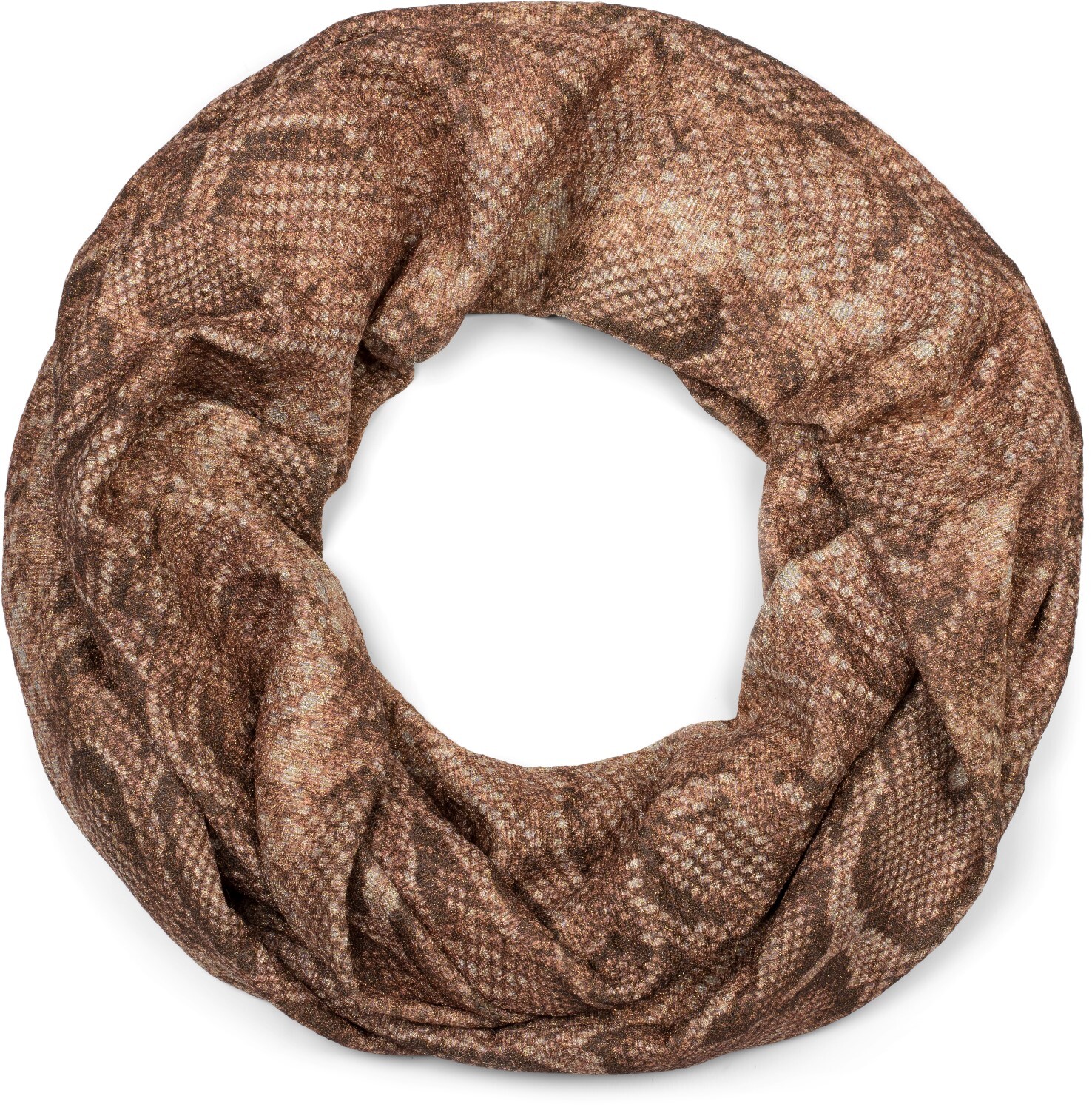 styleBREAKER Loop "Loop Schal Glitzer Schlangen Muster" 1 Stk.