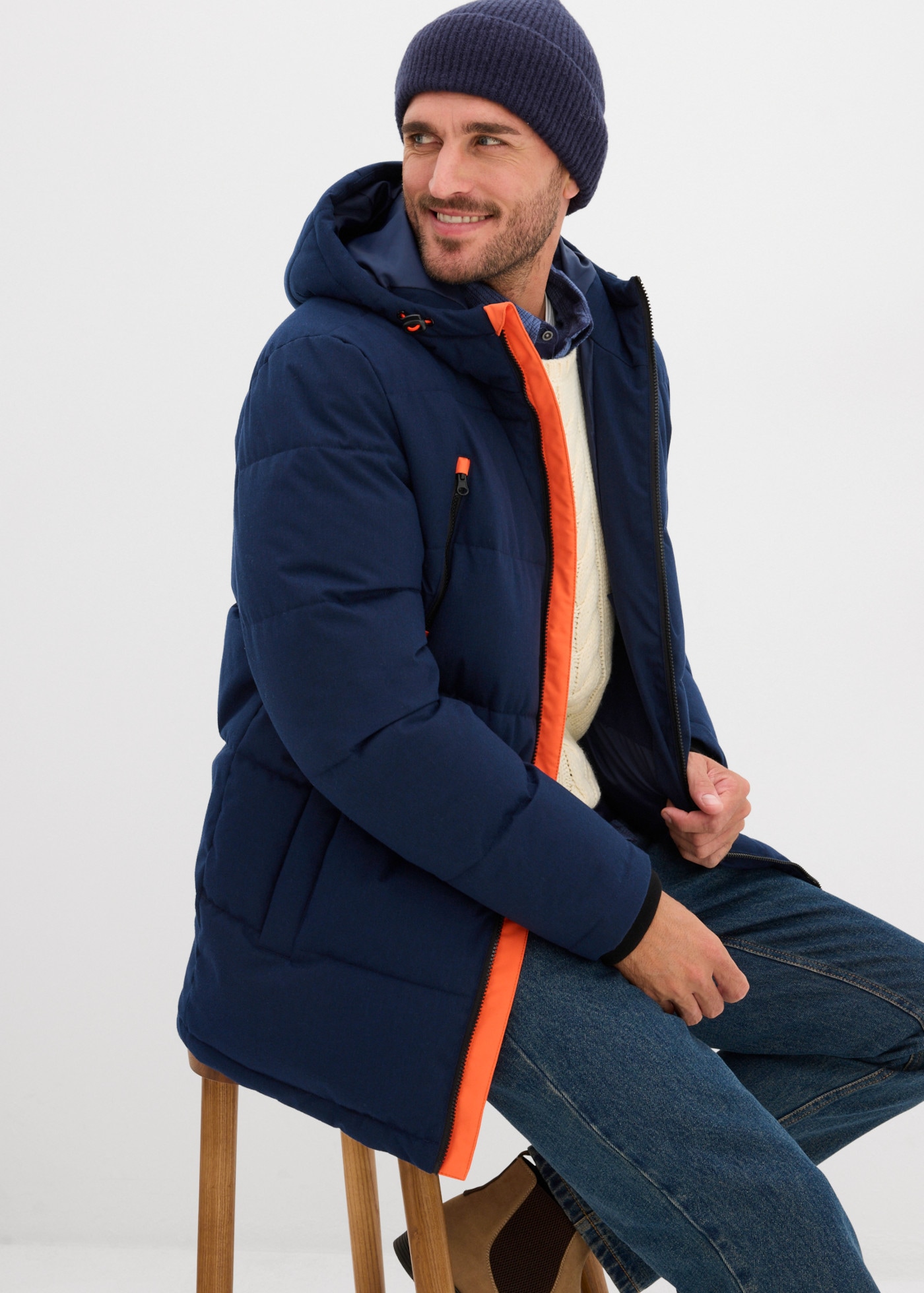 bonprix Funktionsjacke wasserdicht, winddicht, atmungsaktiv, gefüttert, Loose Fit