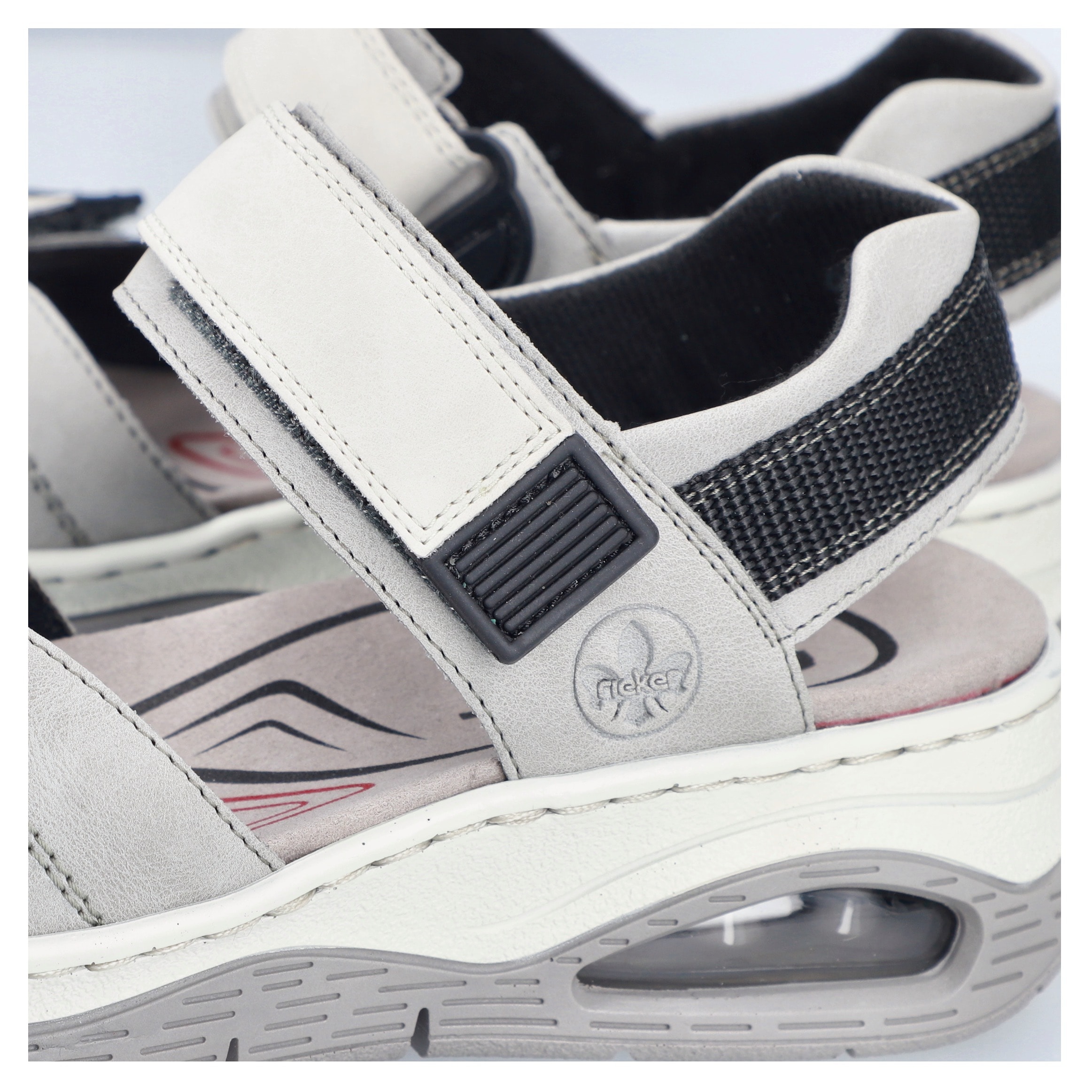 Rieker Trekkingsandale, Outdoorsandale, Sommerschuh, Klettschuh mit Rieker Air-Funktion