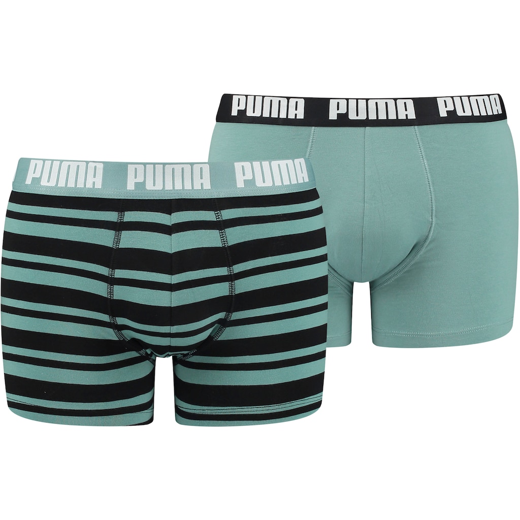 PUMA Boxer (Packung 2 St.) mit kontrastfarbigem Webbund