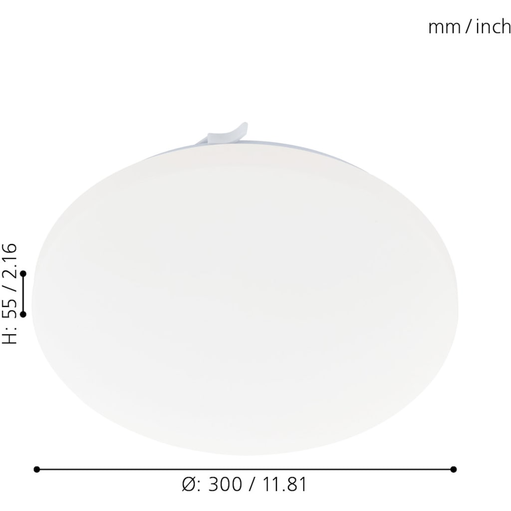 EGLO LED Deckenleuchte »FRANIA-A«,  Ø30 cm, dimmbar, inkl. Fernbedienung