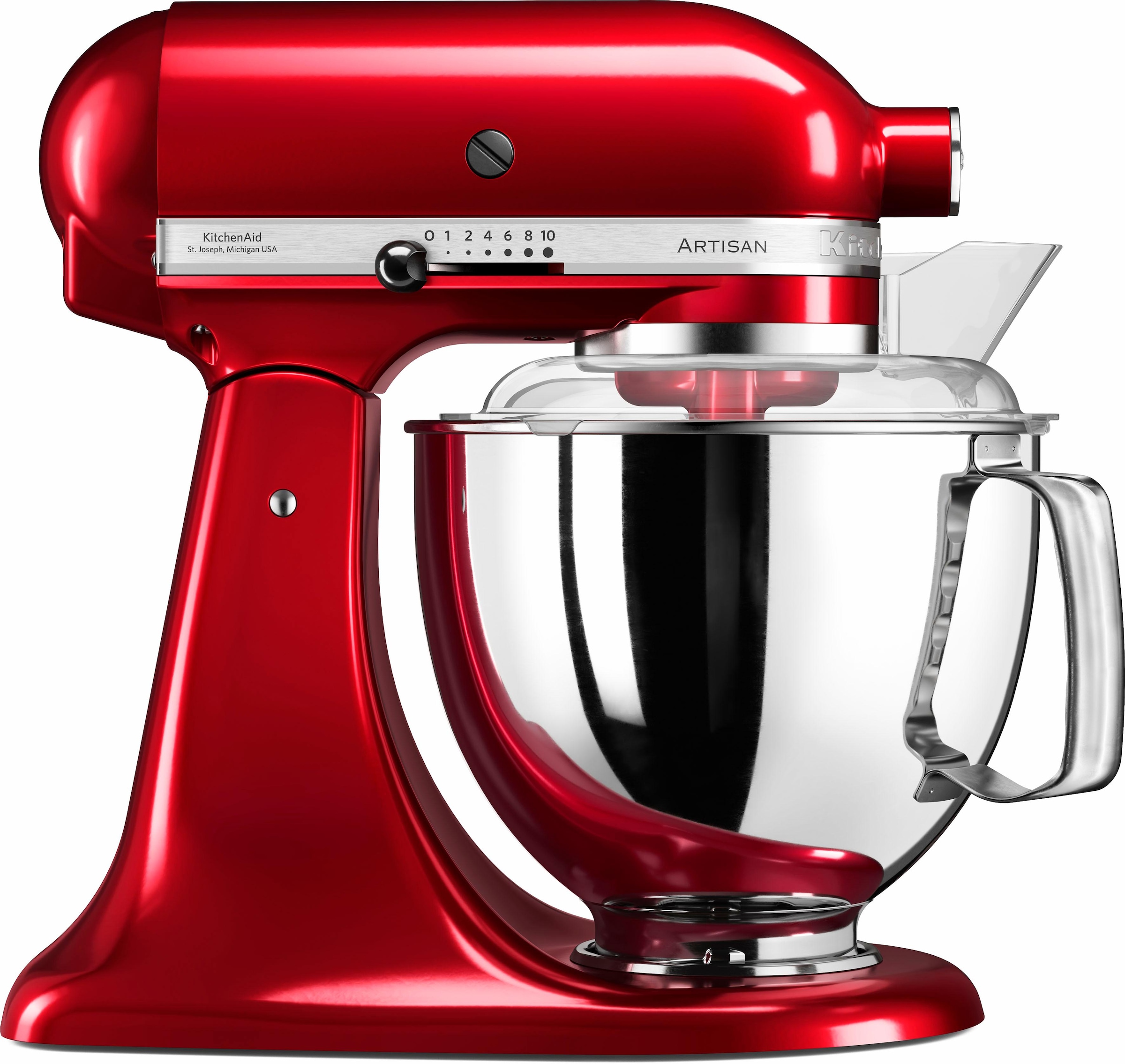 KitchenAid Küchenmaschine »5KSM175PSECA LIEBESAPFEL-ROT«, Gratis Wasserkocher, 2. Schüssel, Flexirührer (Wert ca. 347,-UVP)