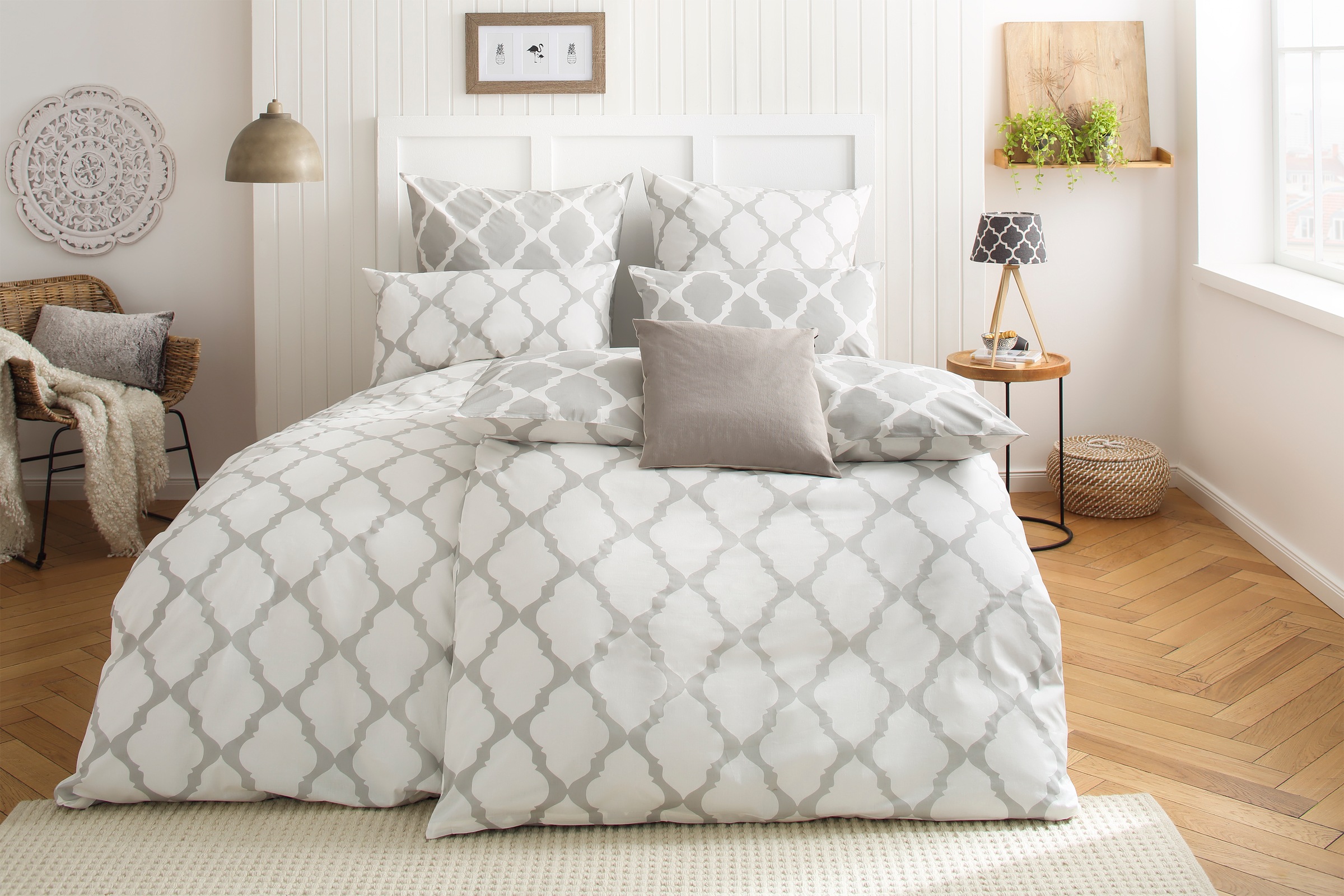 OTTO home Wendebettwäsche "Alba in Gr. 135x200 oder 155x220 cm" 3 Bettwäsche mit Wendeoptik, in verschiedenen Qualitäten, Baumwolle