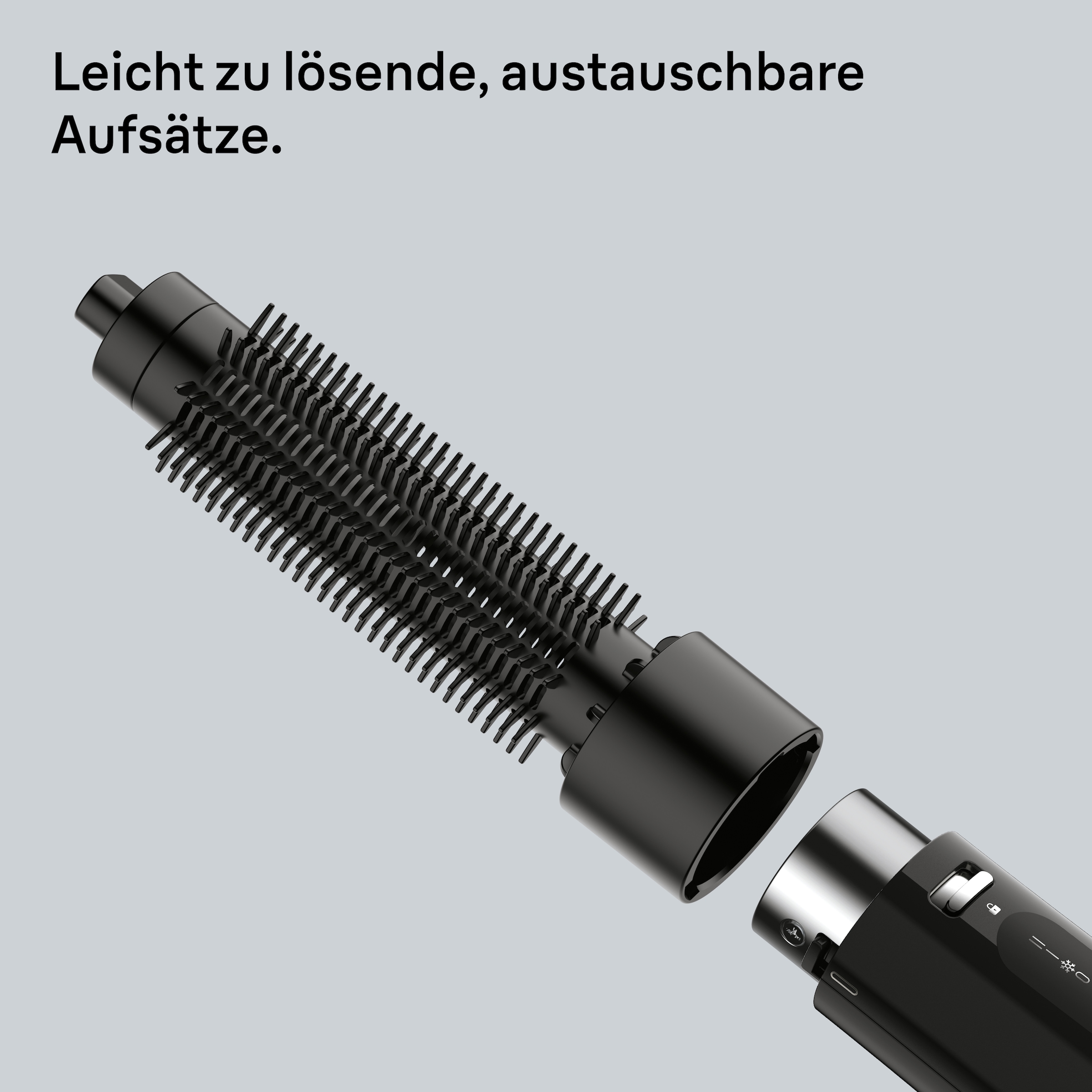 Braun Warmluftbürste »AS1.5, für kurzes Haar und Volumen, BRAS150E« 2 Aufsätze 300W, 3 Stylingstufen, Rundbürstenföhn mit 2 Aufsätzen, sehr kompakt