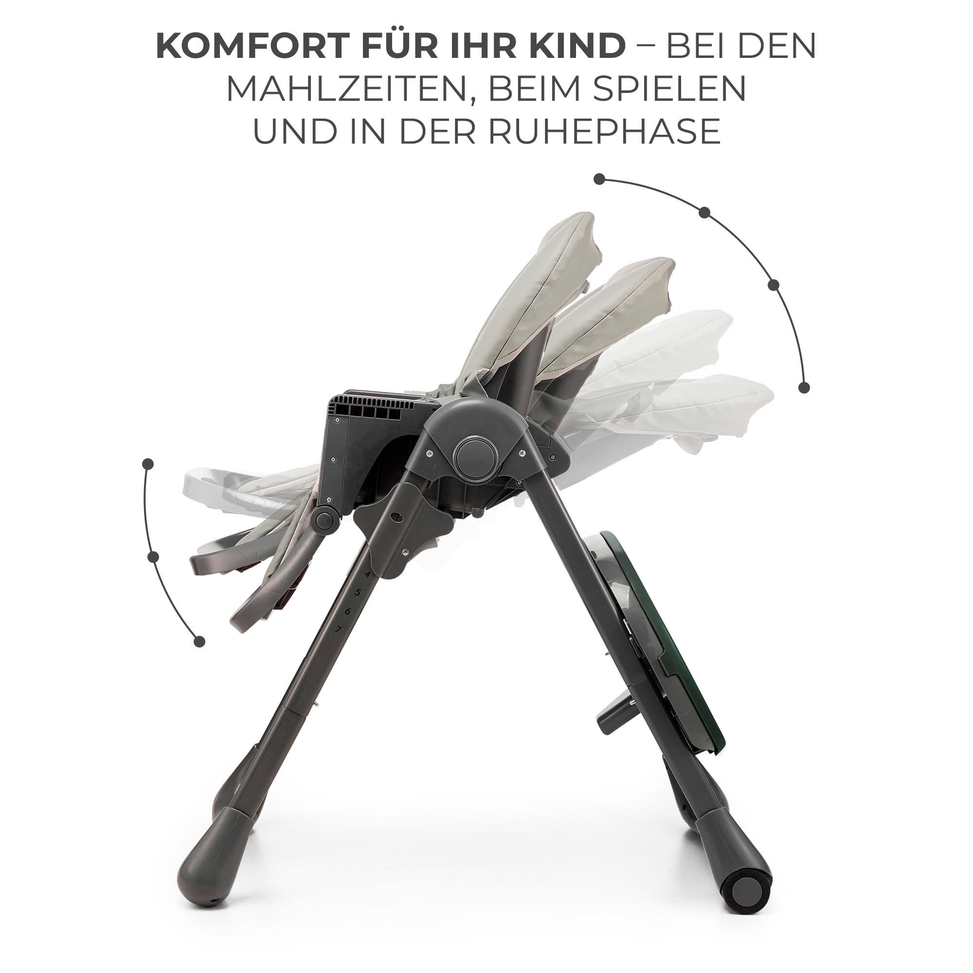 Kinderkraft Hochstuhl »TUMMIE«, mit Liegefunktion