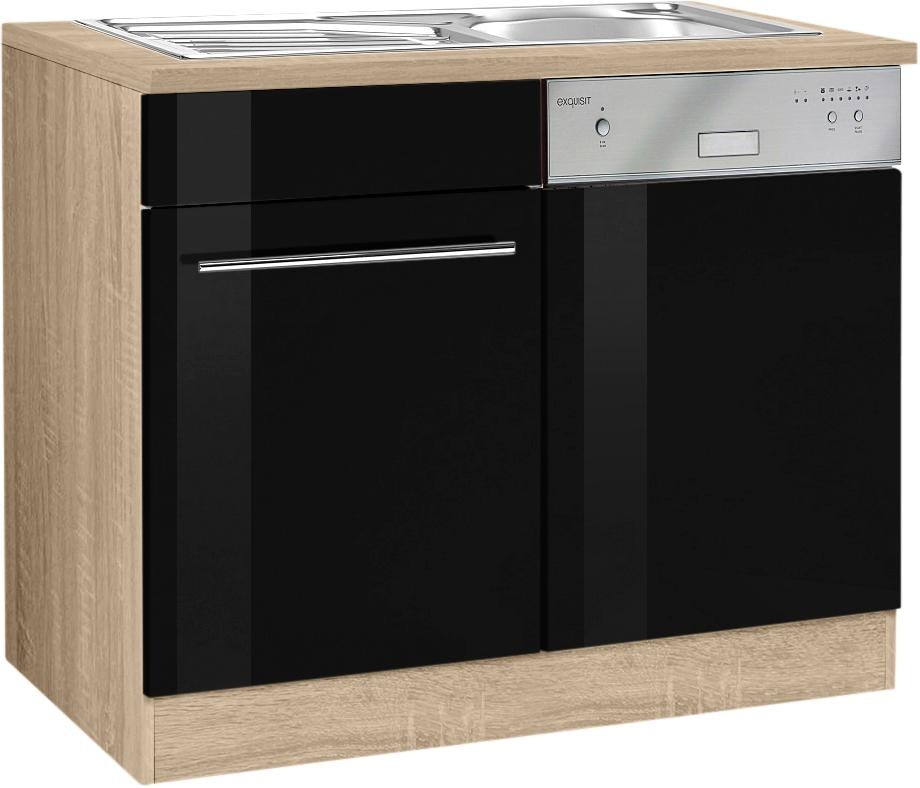 KOCHSTATION Spülenschrank "KS-Eton", Breite 110 cm, inkl. Tür/Sockel für Geschirrspüler