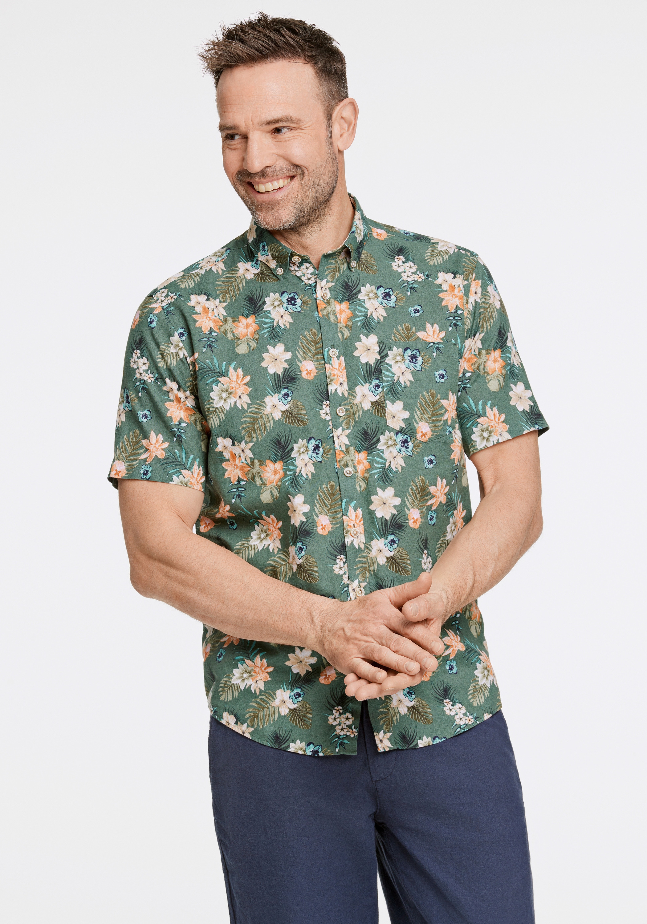 JACK’S Leinenhemd "Leinenhemd (Kurzarm) Regular Fit"