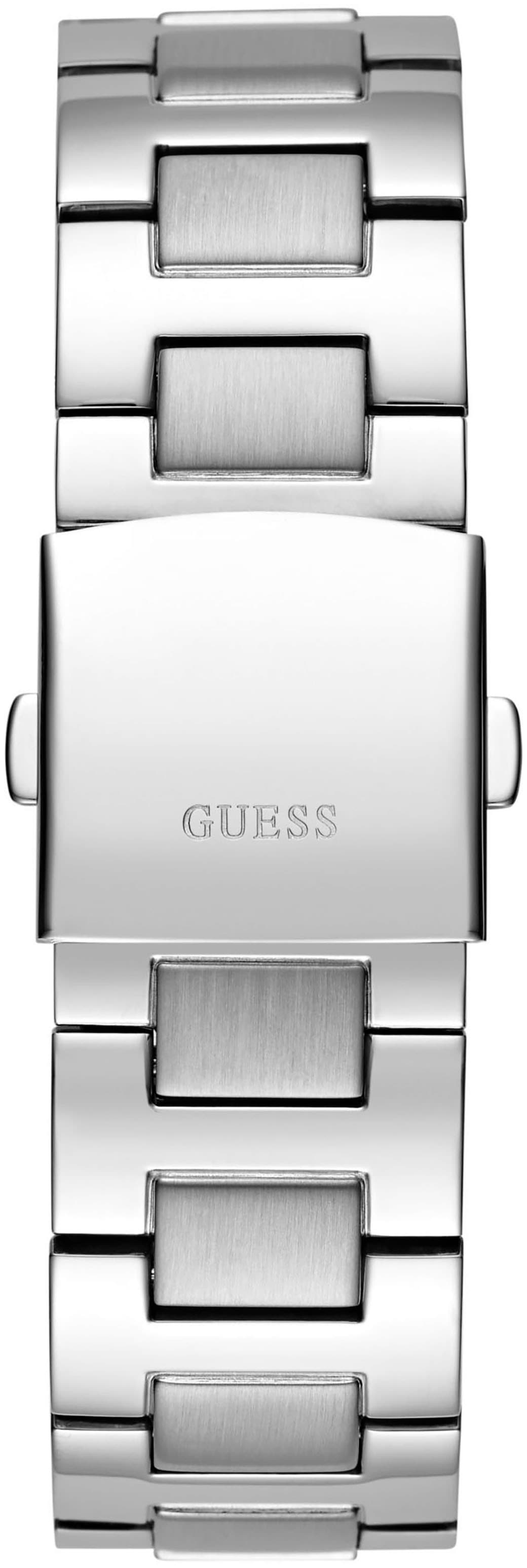 Guess Multifunktionsuhr »EMPIRE«, Quarzuhr, Armbanduhr, Herren, Datum, 12/24-Std.-Anzeige,Kristallsteine