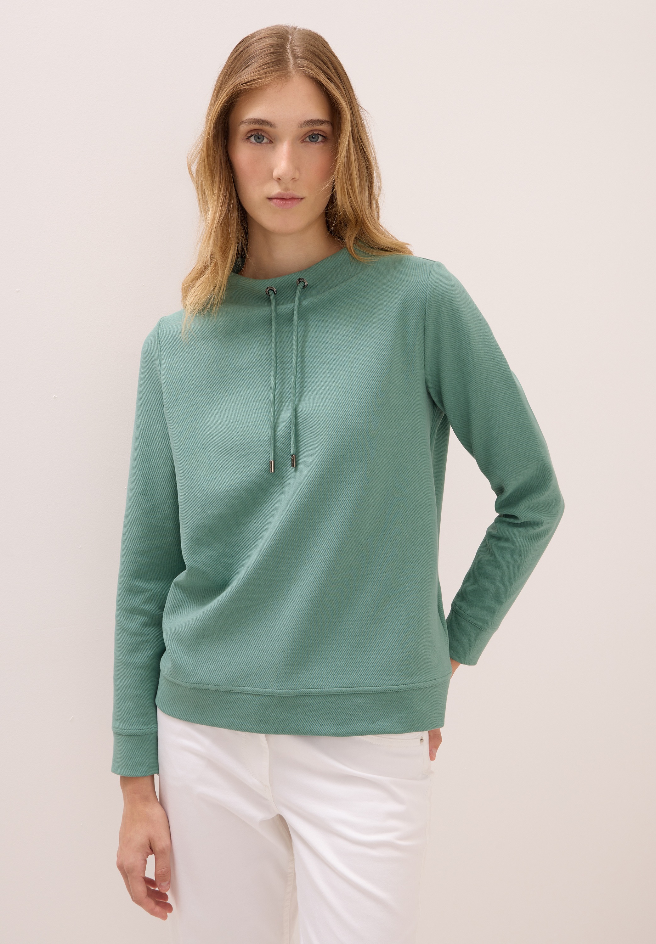 Cecil Sweatshirt, mit Tunnelzugband am Kragen günstig online kaufen