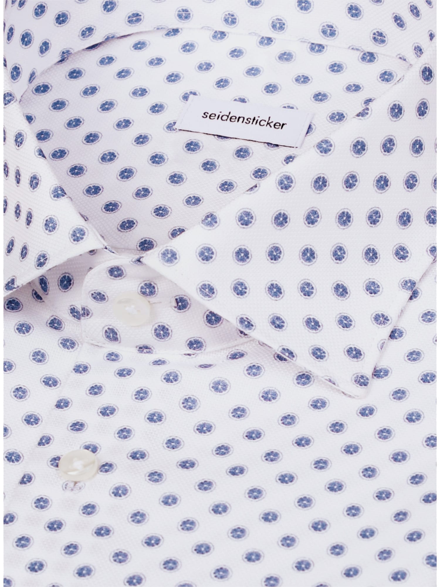 seidensticker Businesshemd »Schwarze Rose« Slim 1/1 Kentkragen Druck