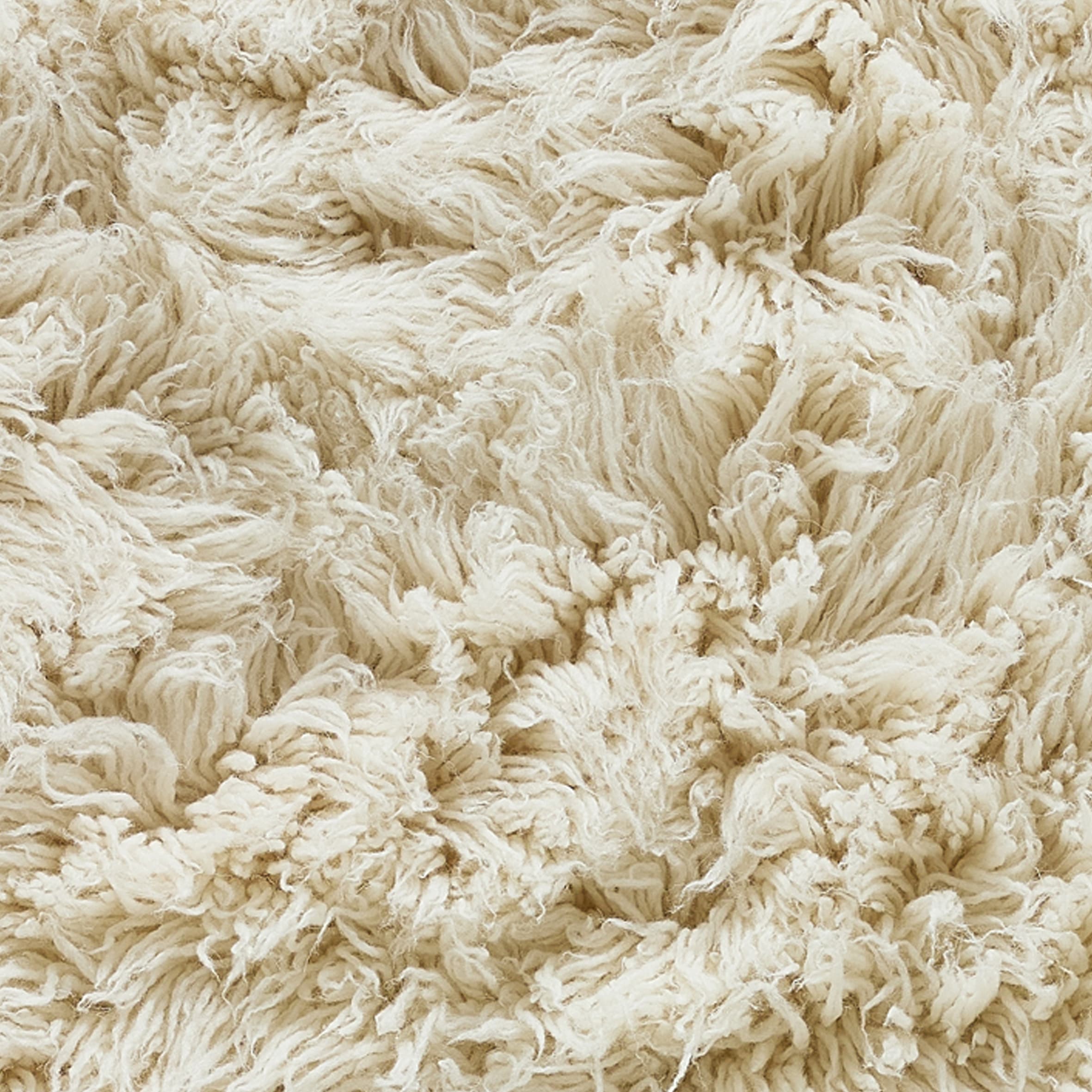 THEKO Wollteppich »Alba Uni« rund 70 mm Höhe original griechischer Flokati, Hochflor, reine Wolle, Unifarben