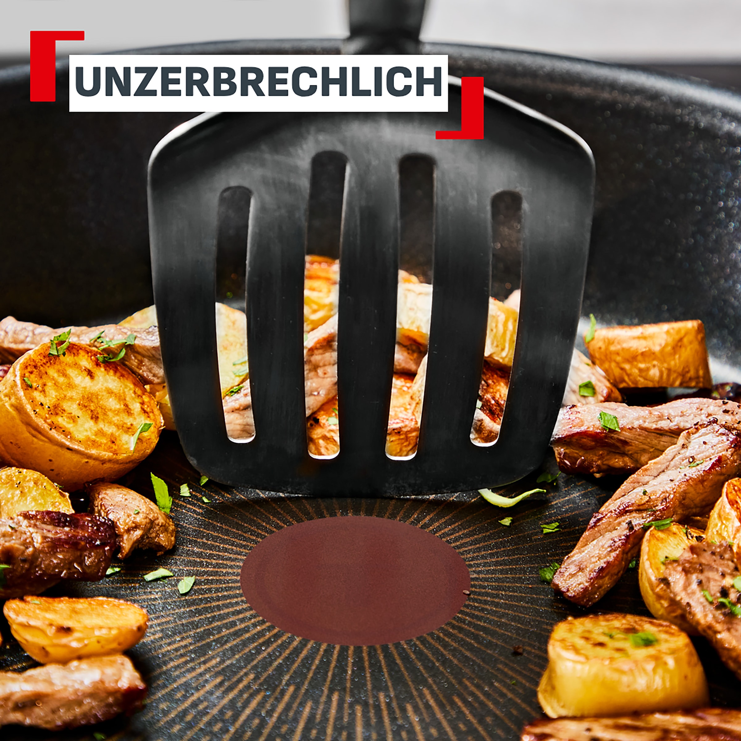 Tefal Bratpfanne »Ingenio Excellence Fusion« Aluminium 1 tlg. abnehmbarer Ingenio-Griff, Thermo-Signal, stapelbar, Induktion