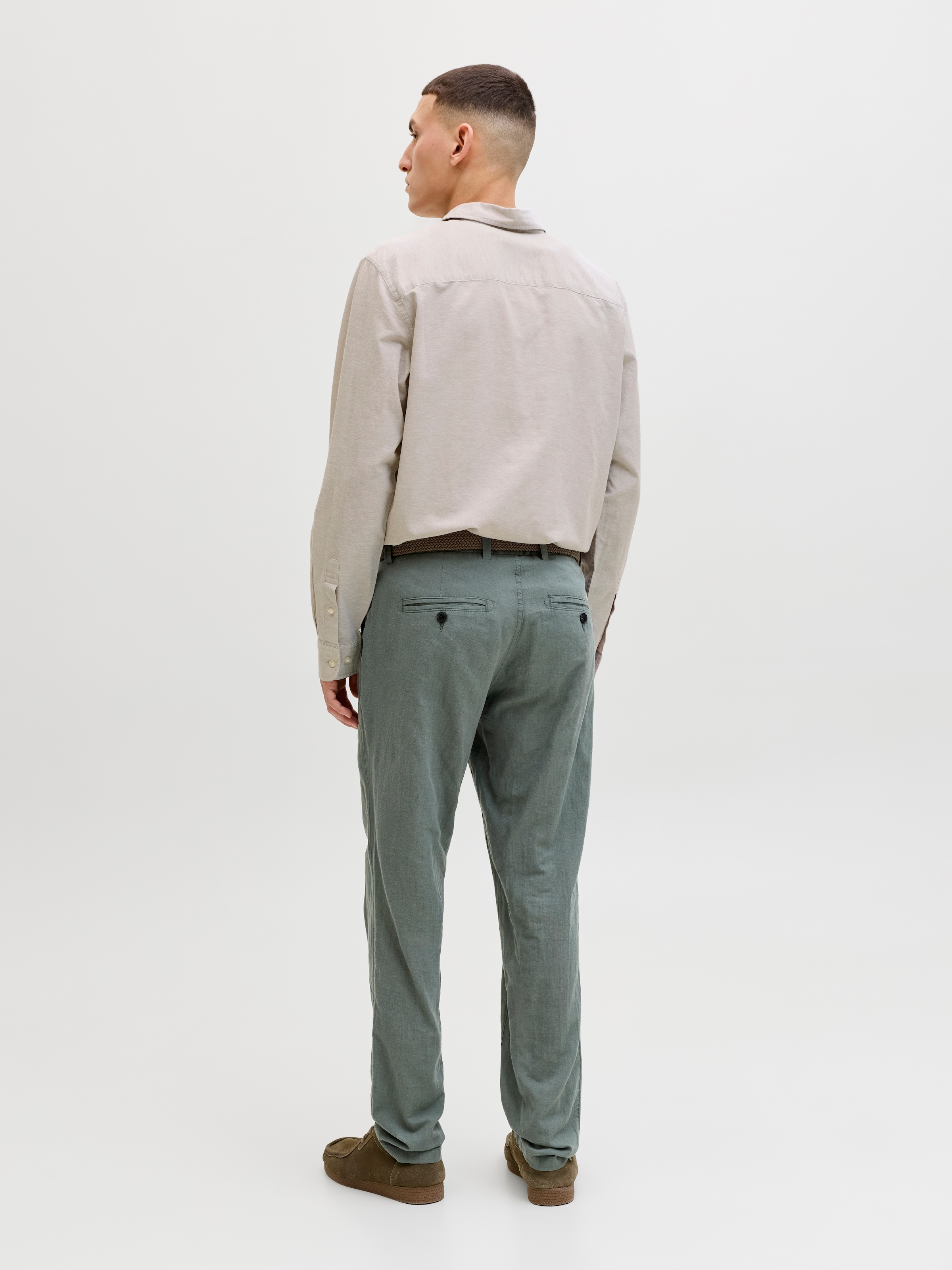 Jack & Jones Langarmhemd »JJEBREEZE LINEN BLEND SHIRT L/S SN« mit Knopfleiste