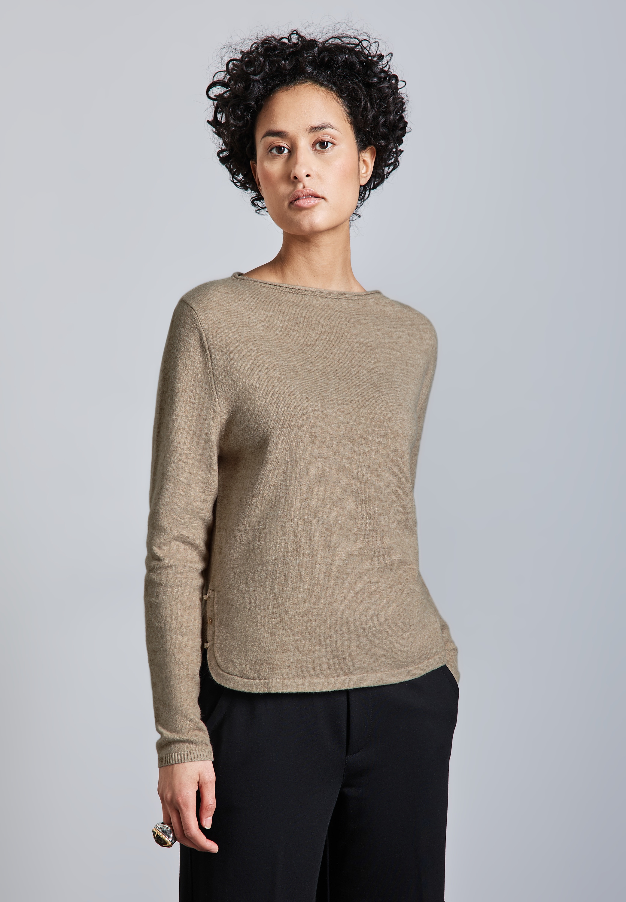 STREET ONE Strickpullover, mit U-Boot-Ausschnitt