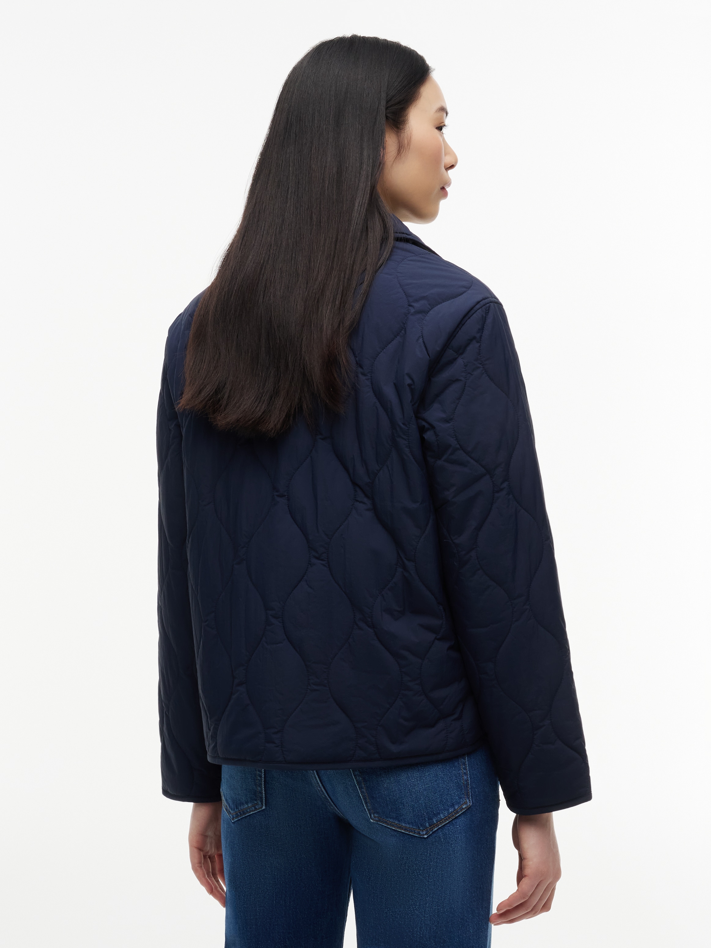 Tommy Jeans Steppjacke »TJW COACH COLLAR QUILTED JACKET« Kunstfaser, Flag-Stickerei