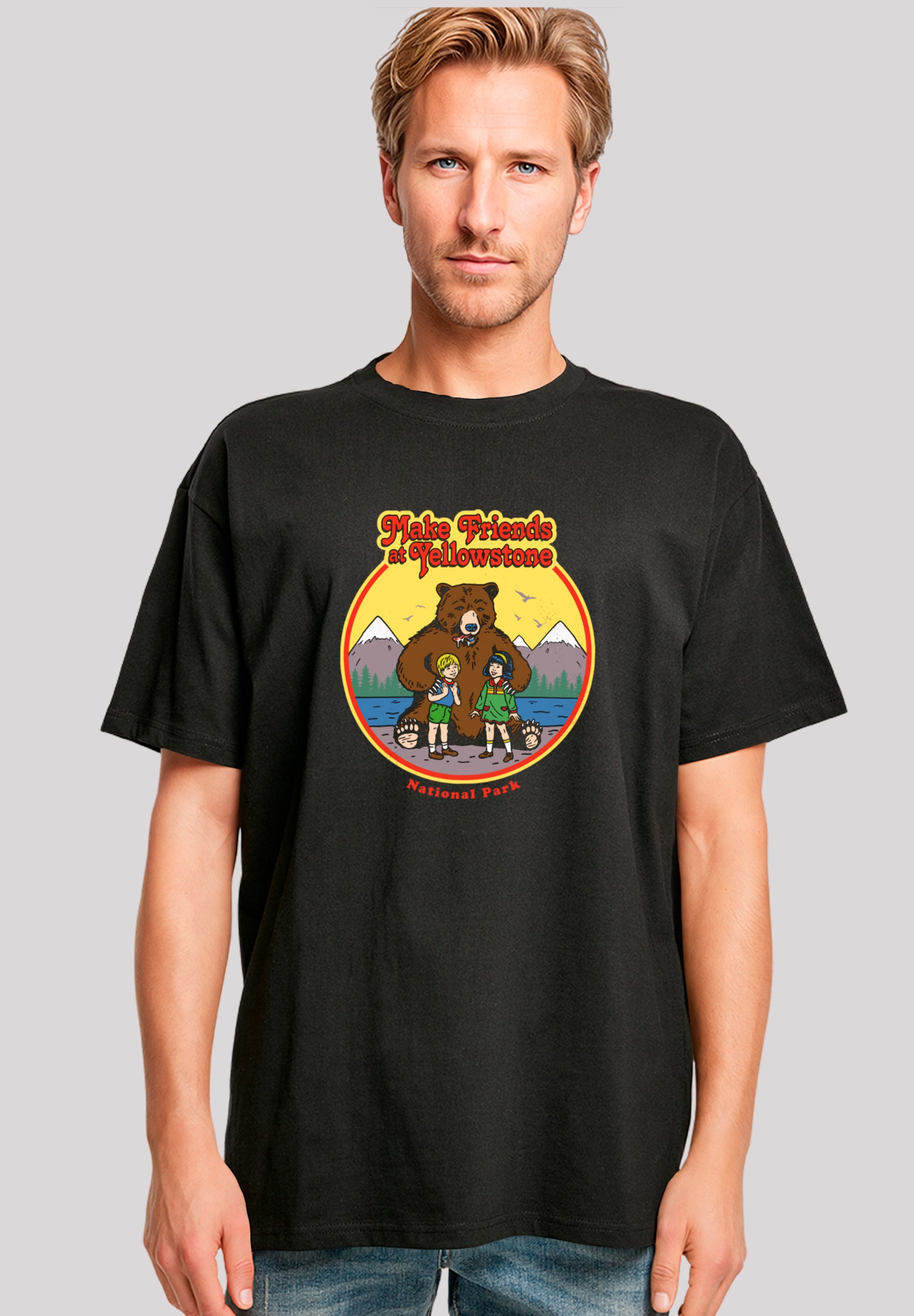 F4NT4STIC T-Shirt "US National Parks Make Friends At Yellowstone", Premium günstig online kaufen