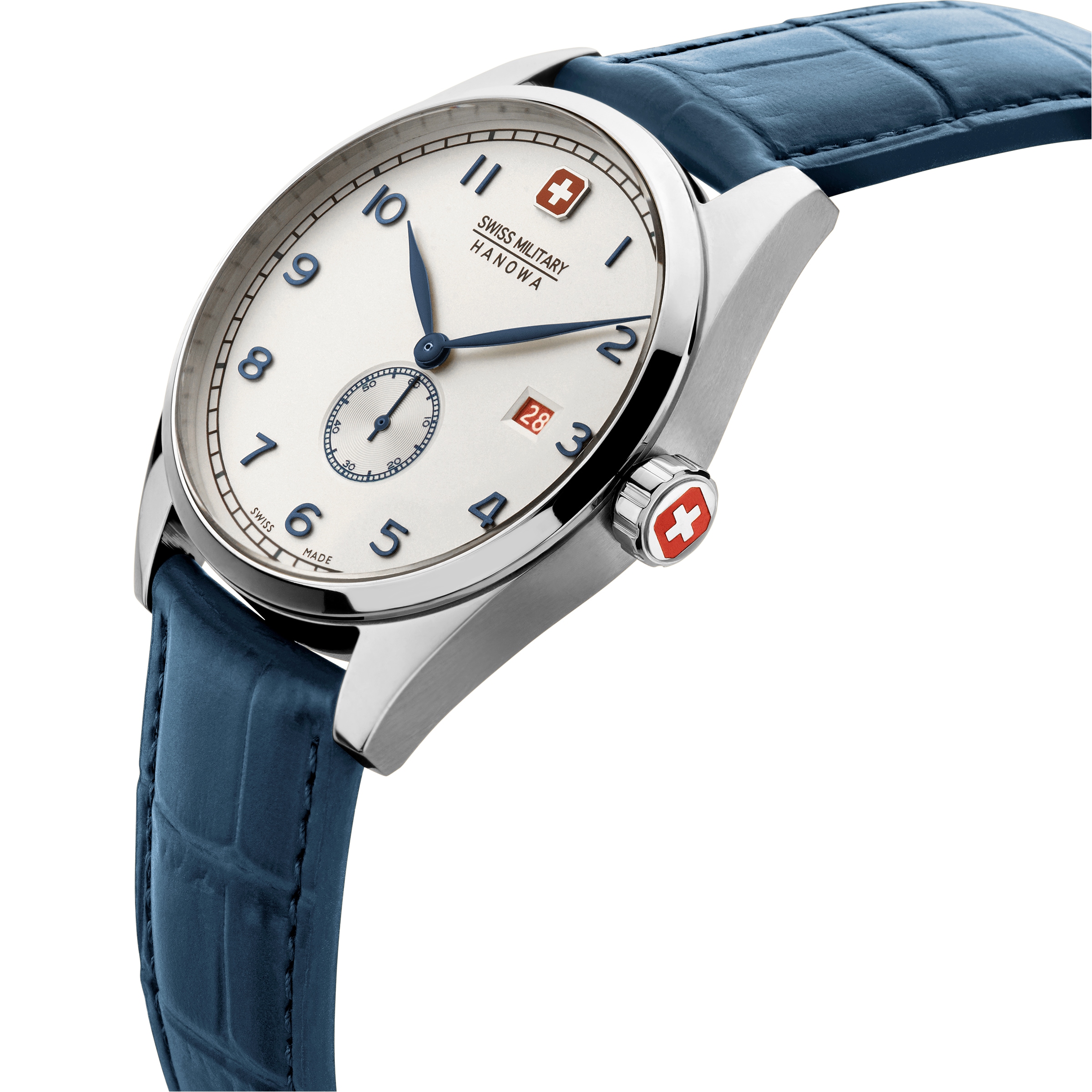 Swiss Military Hanowa Quarzuhr »Lynx« Armbanduhr, Herrenuhr, Swiss Made, Lederarmband, analog