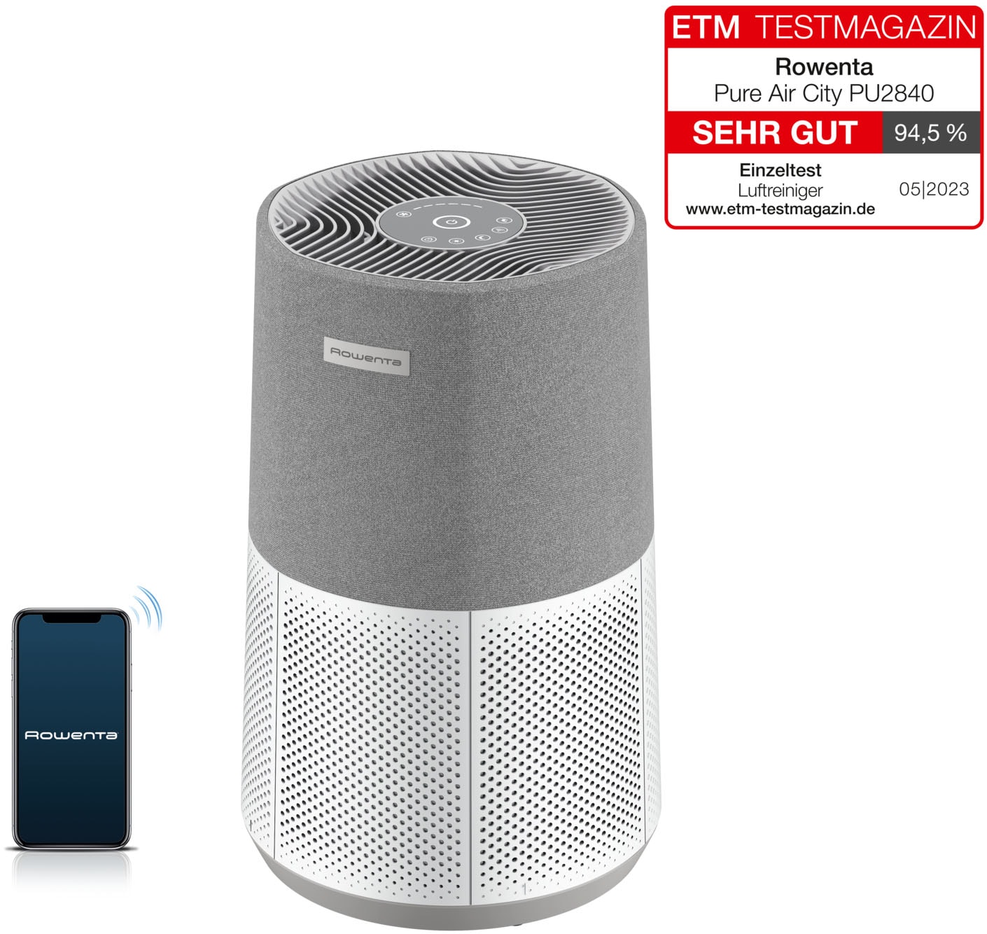 Rowenta Luftreiniger "PU2840 Pure Air City" für 20 qm Räume 360 HEPA-Filtra günstig online kaufen