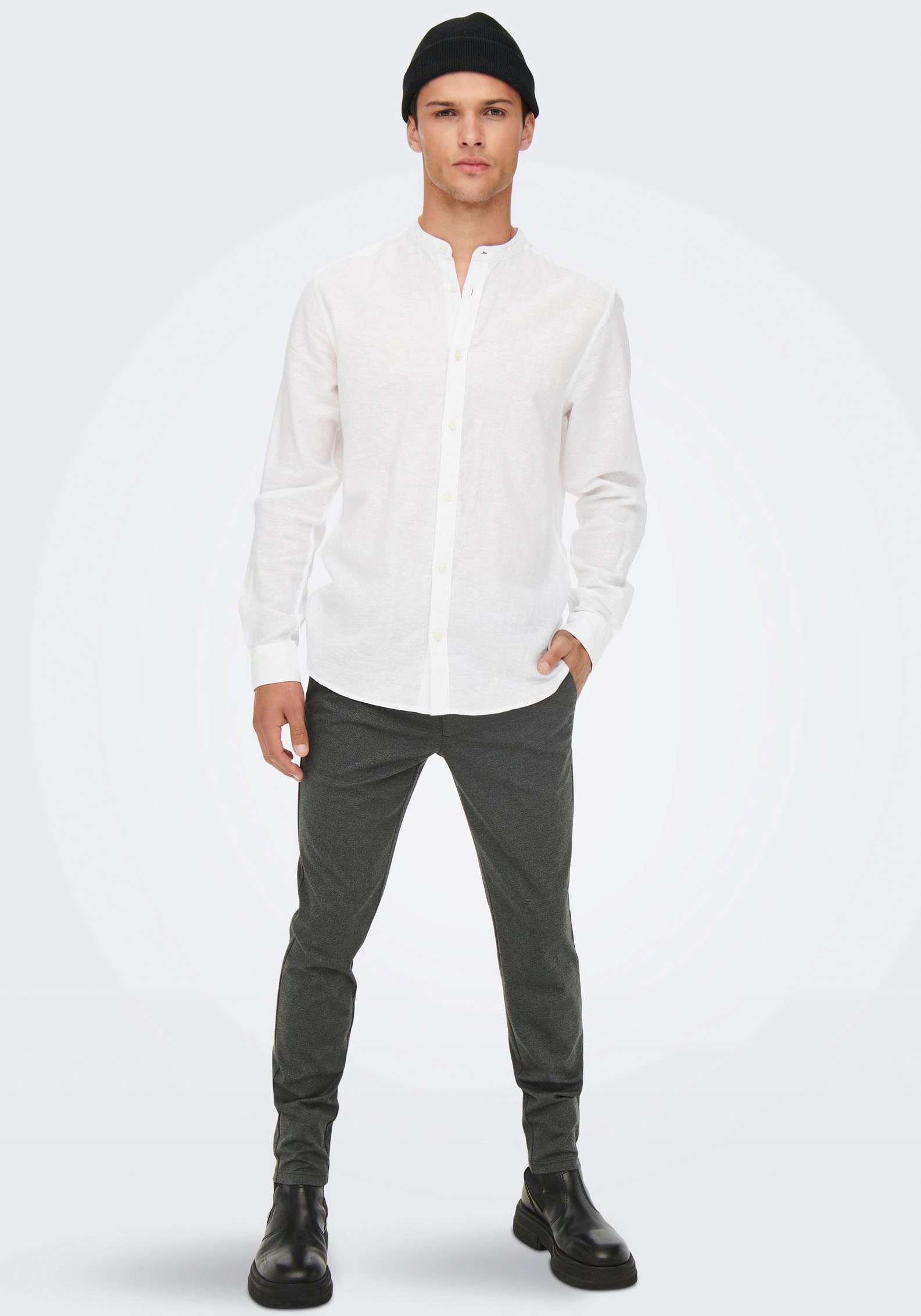 ONLY & SONS Stoffhose  mit leichtem Strukturmuster