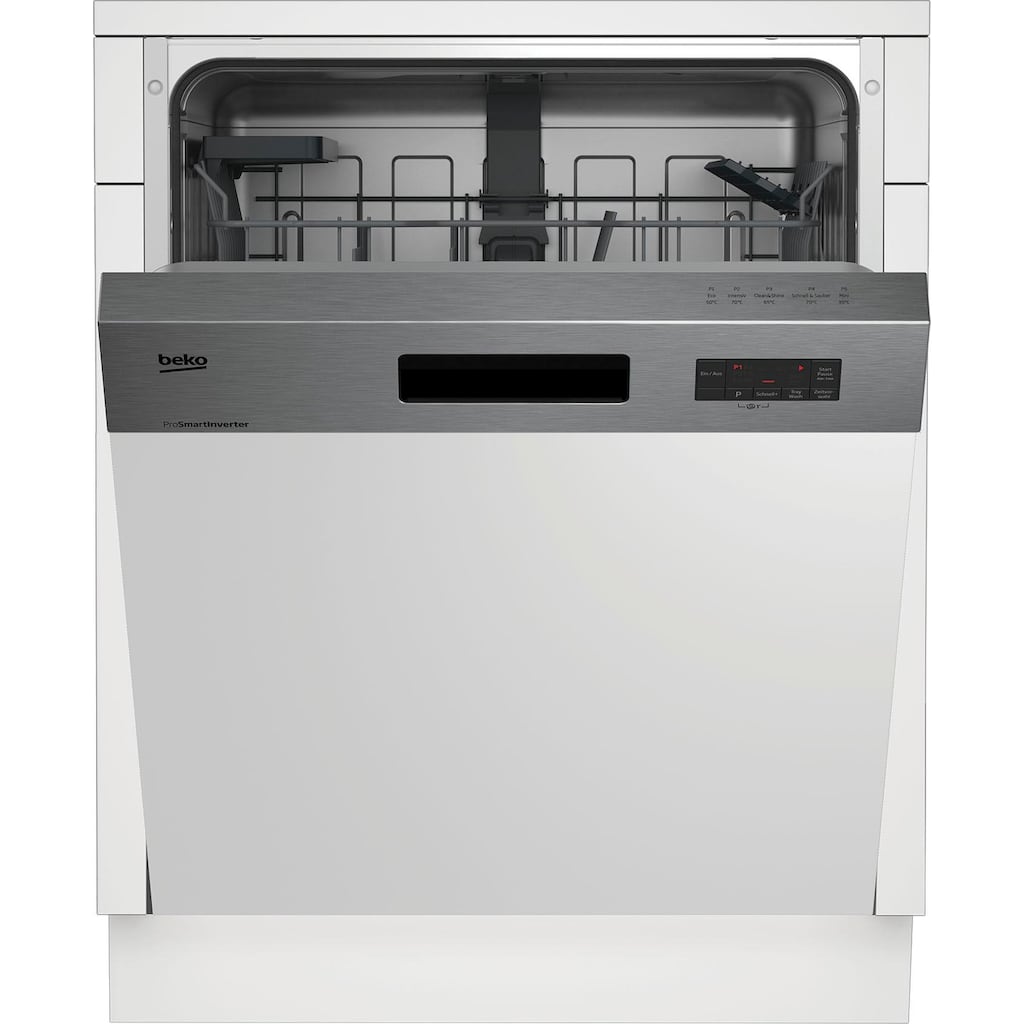 BEKO teilintegrierbarer Geschirrspüler »DIO55420X4Y«, DO55420, DIO55420X4Y, 14 Maßgedecke