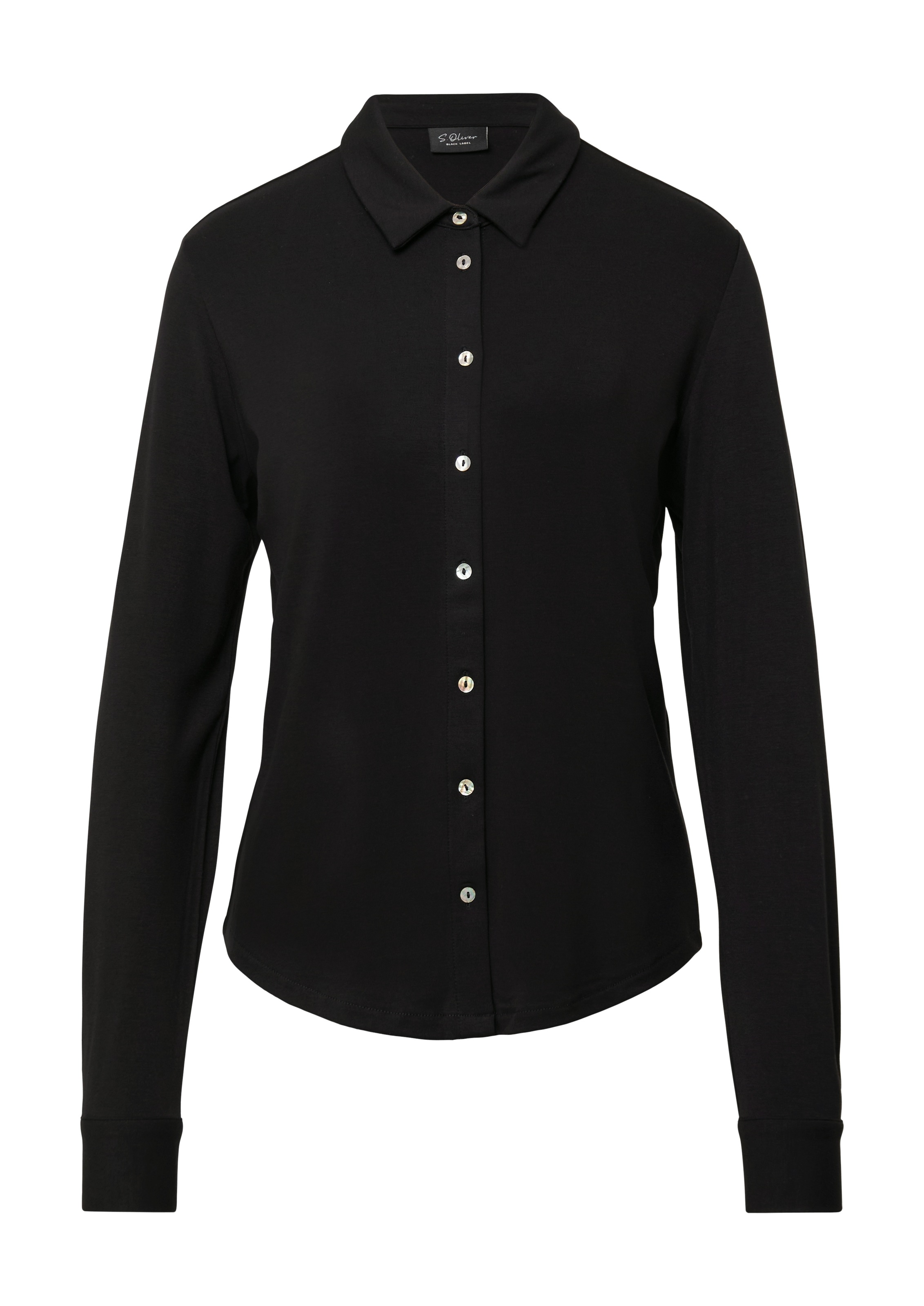 Thumbnail - s.Oliver BLACK LABEL Hemdbluse mit Perlmuttknöpfen