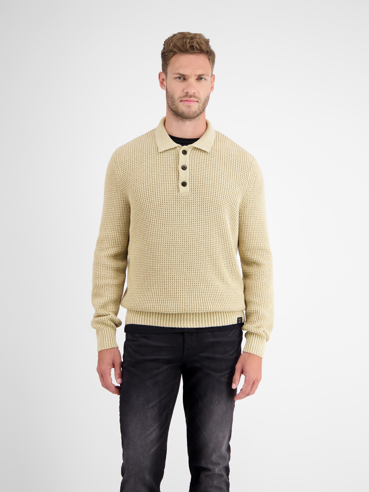 Strickpullover »LERROS Langarm Strickpolo«