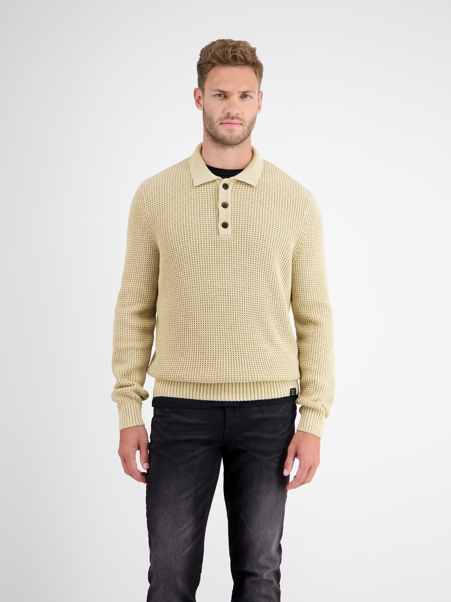 LERROS Strickpullover "Langarm Strickpolo" günstig online kaufen
