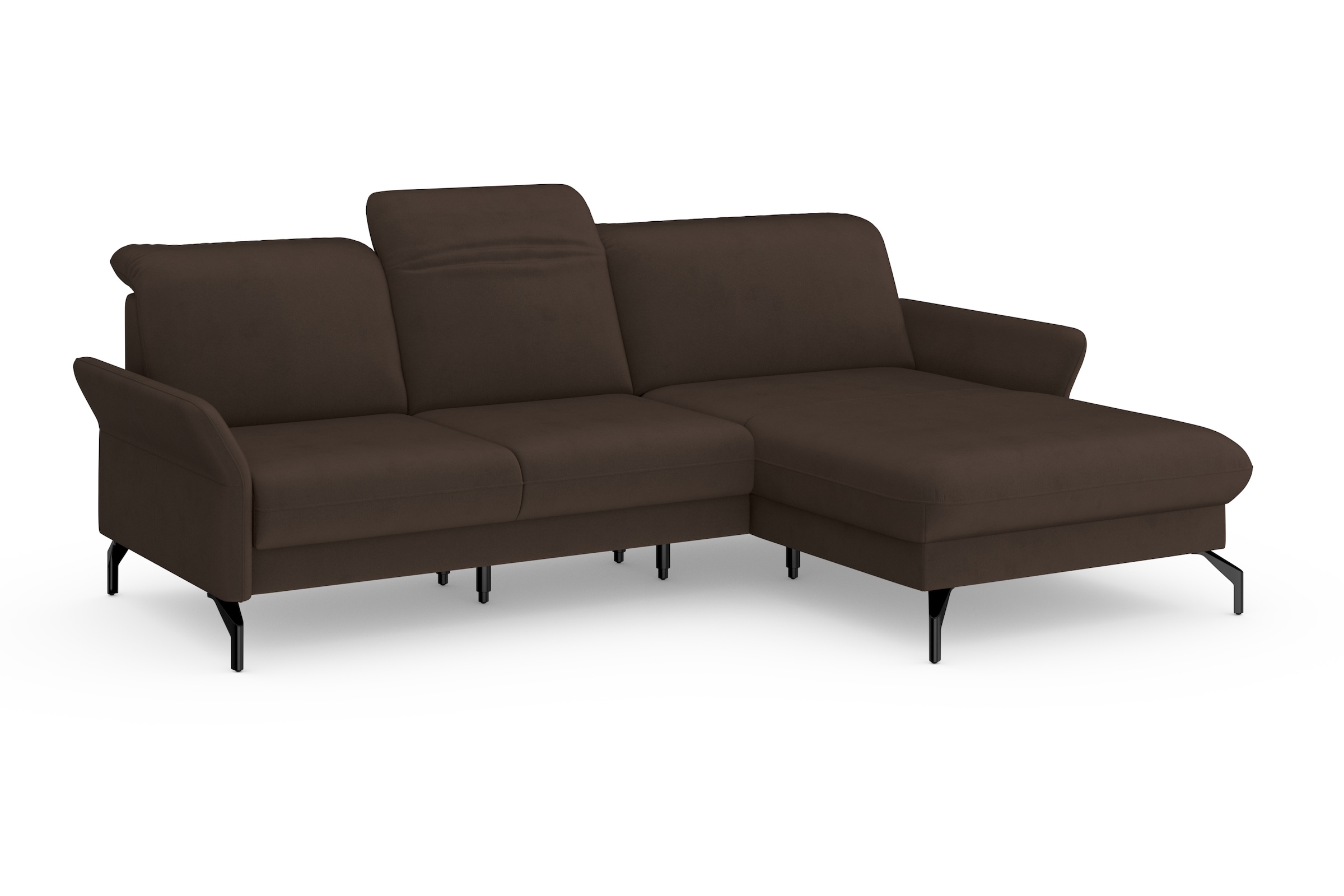 sit&more Ecksofa »Fashion L-Form«, wahlweise mit Kopfteilverstellung und Vorziehsitz, motorisch