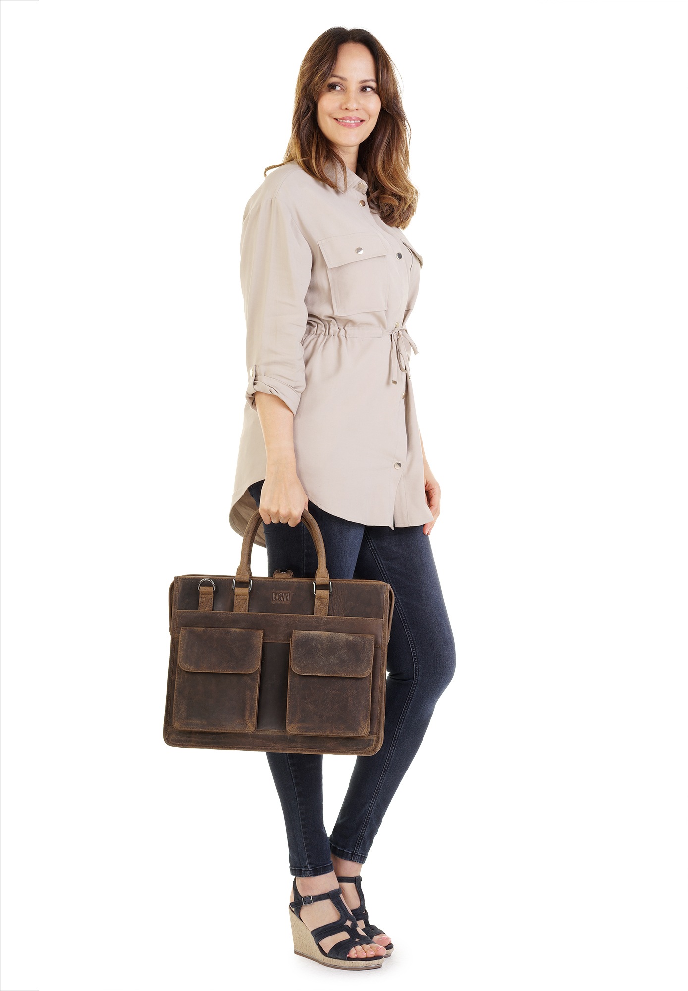 Bagan Aktentasche echt Leder günstig online kaufen