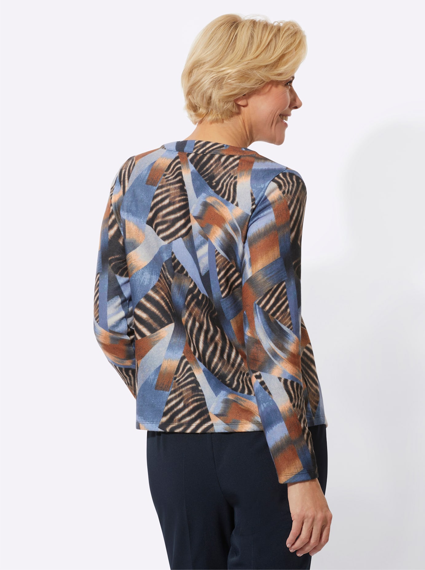 Thumbnail - Classic Rundhalsshirt "Winter-Shirt", (1 tlg.)