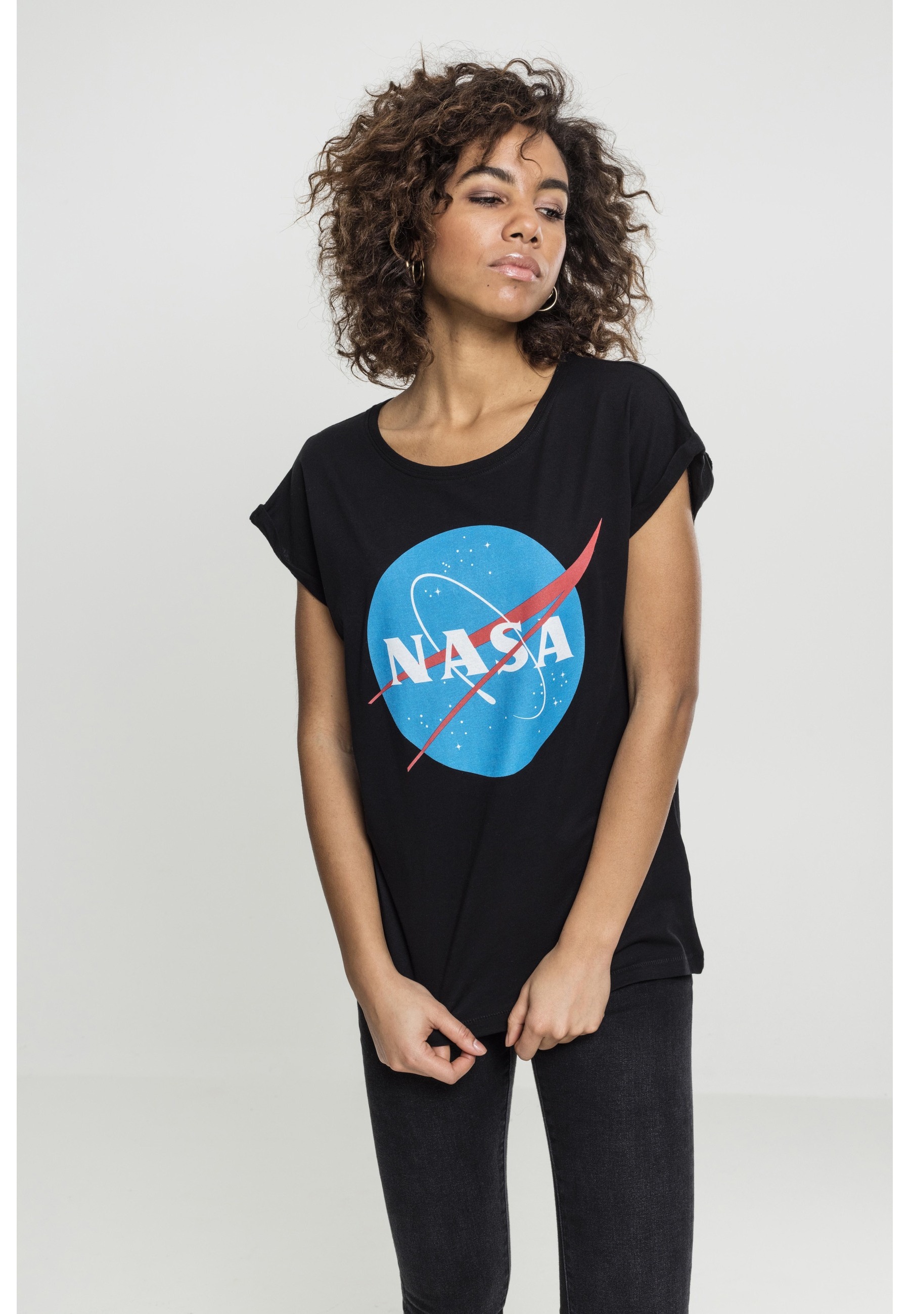 MisterTee T-Shirt »MisterTee Damen Ladies NASA Insignia Tee« 1 Stk.