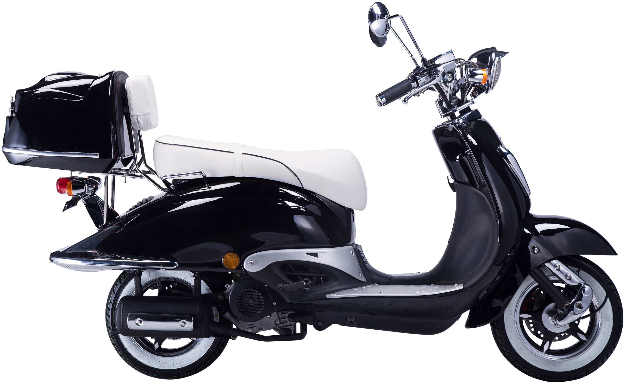 GT UNION Motorroller »Strada« 125 cm³ 85 km/h Euro 5+ 8,6 Set, mit Topcase,  im Retro-Look