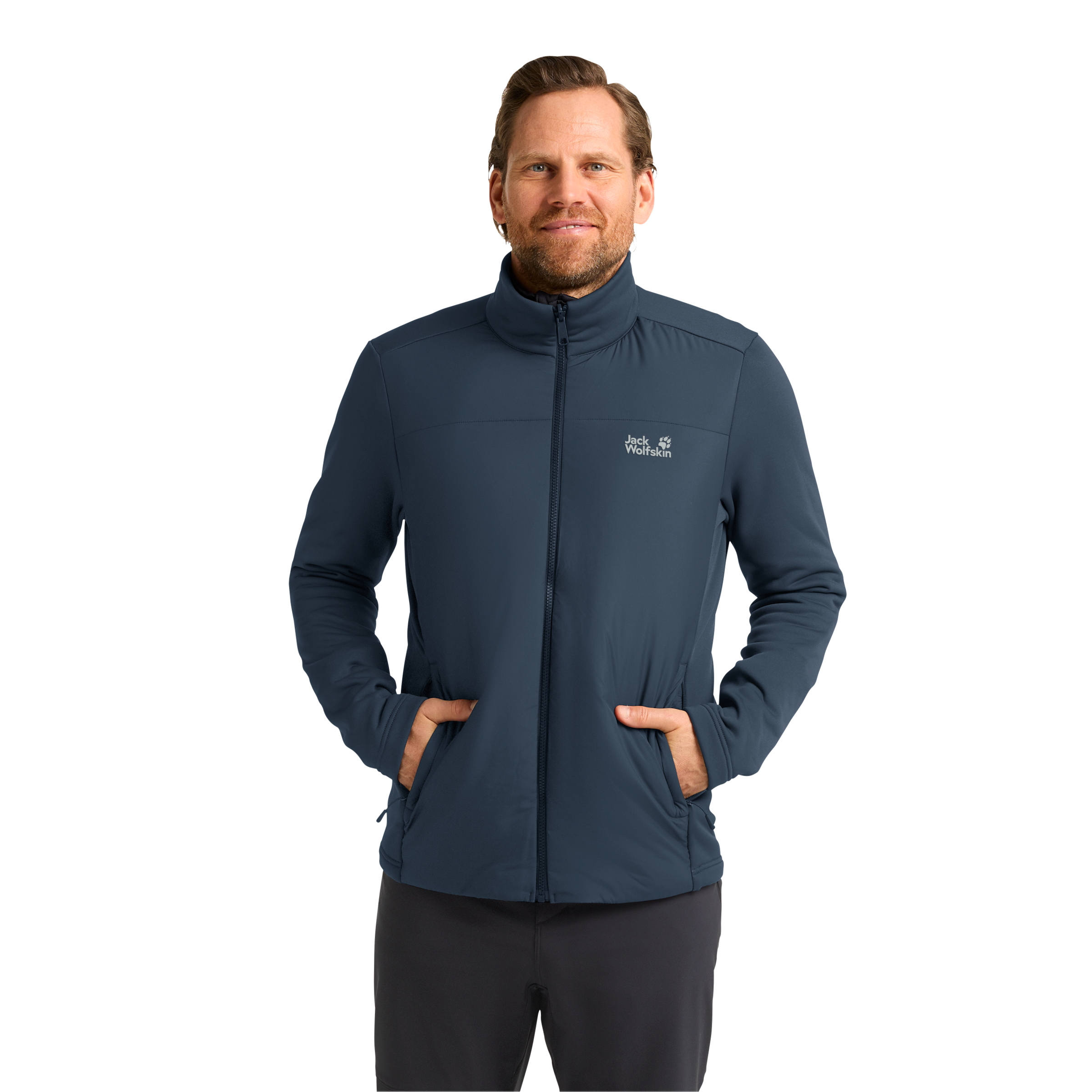 Jack Wolfskin 3-in-1-Funktionsjacke mit Kapuze mit Kapuze mit regulierbarem Elastikband, wasserdicht, winddicht