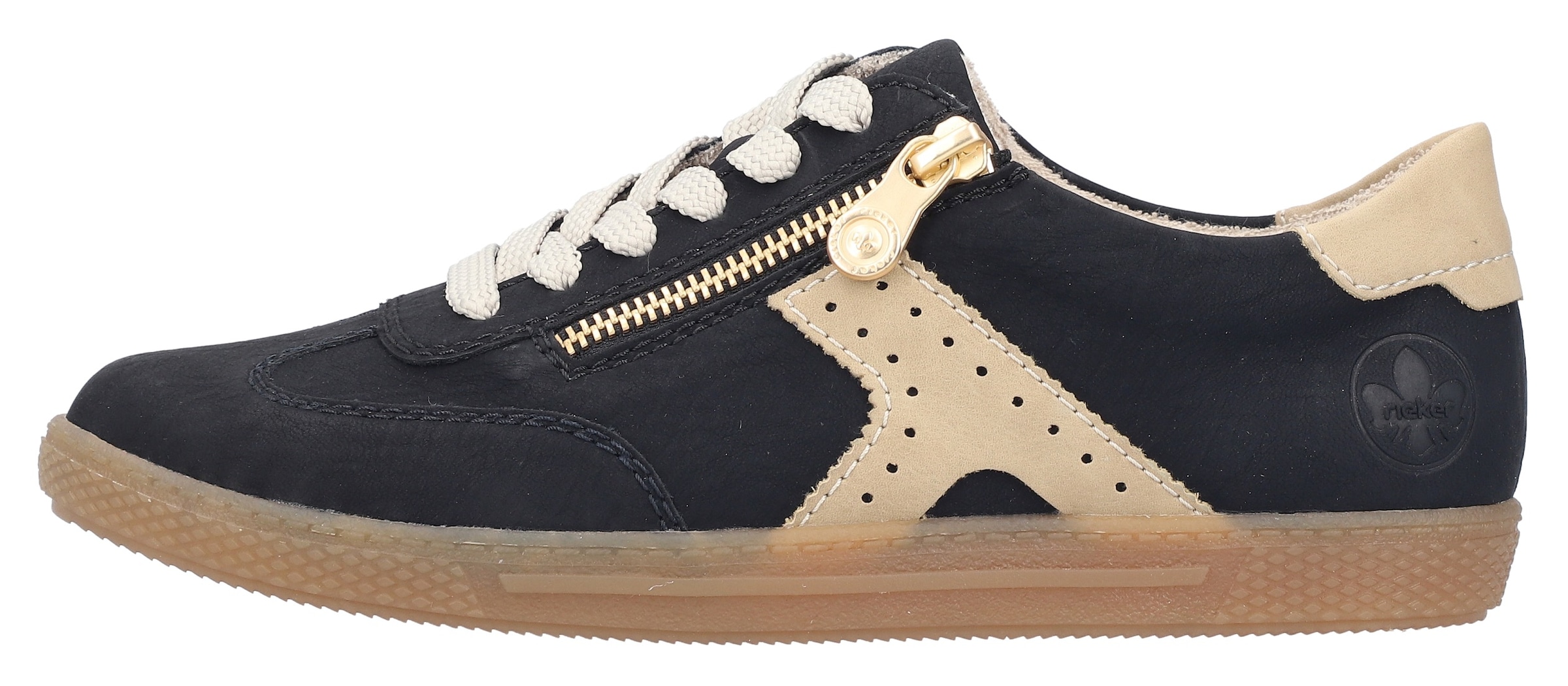 Rieker Sneaker, Halbschuh, Freizeitschuh, Schnürschuh mit Reißverschluss