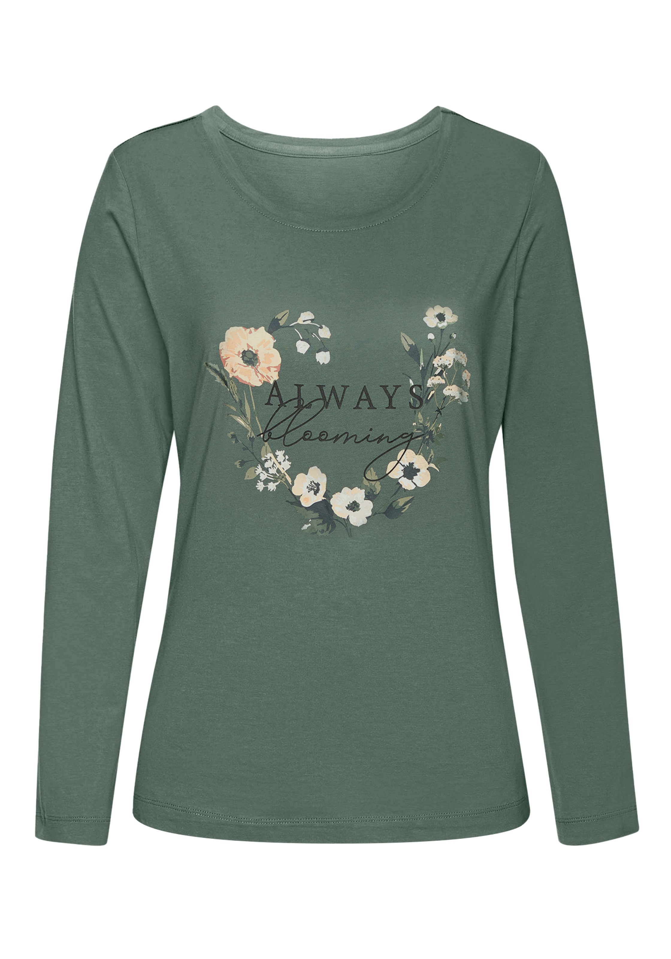 Thumbnail - LASCANA Pyjama 2-teilig, 2 tlg. mit schönem Blumenmuster