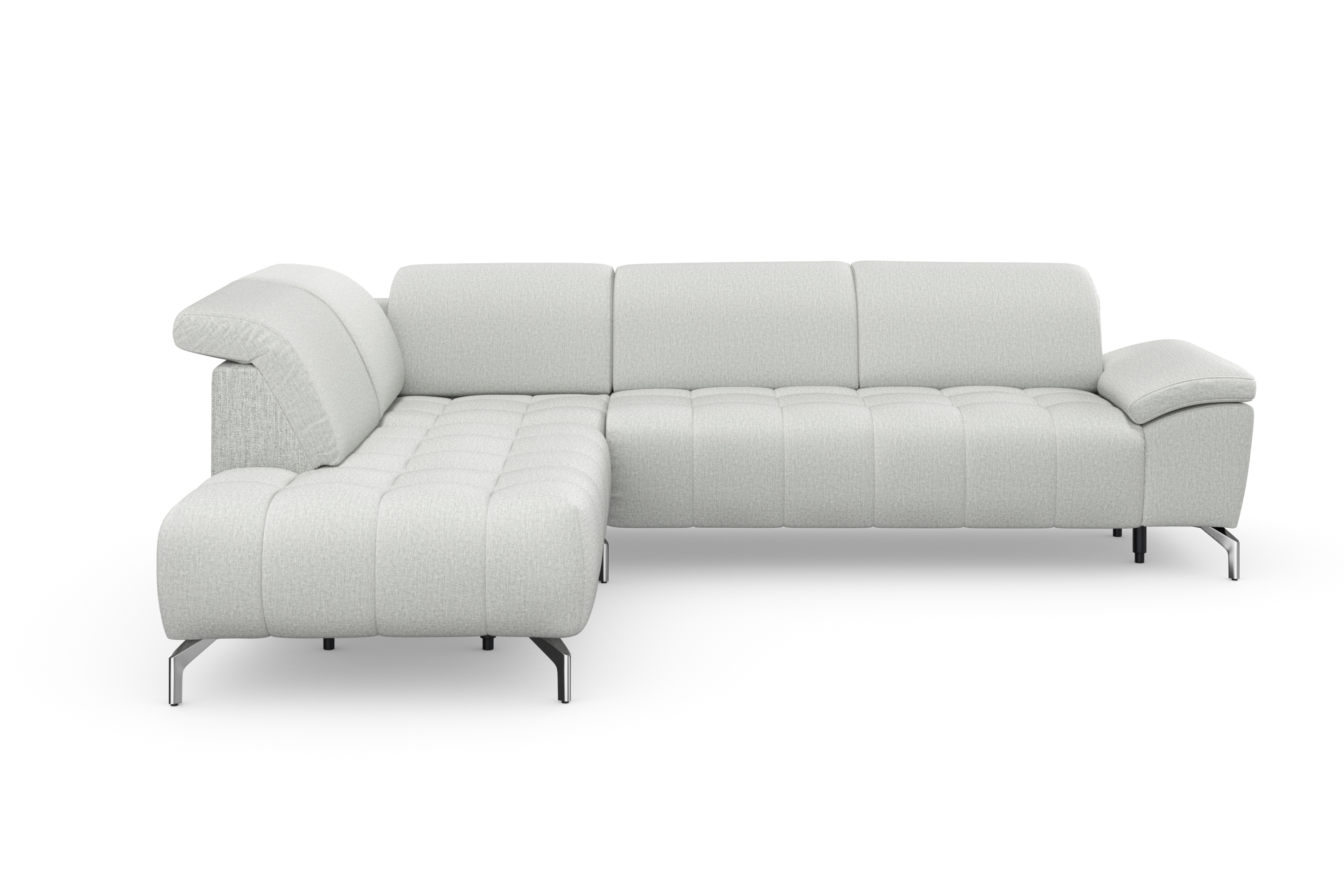sit&more Ecksofa "Cool L-Form" wahlweise mit Kopfteilverstellung und Vorziehsitz, motorisch